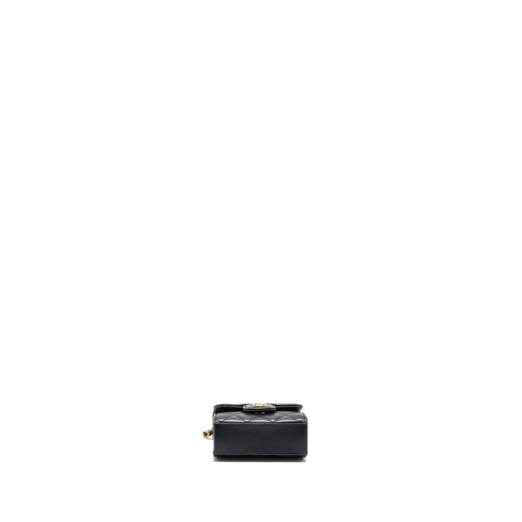 chanel-22b-top-handle-mini-flap-clutch-black-lambskin-ghw-microchip