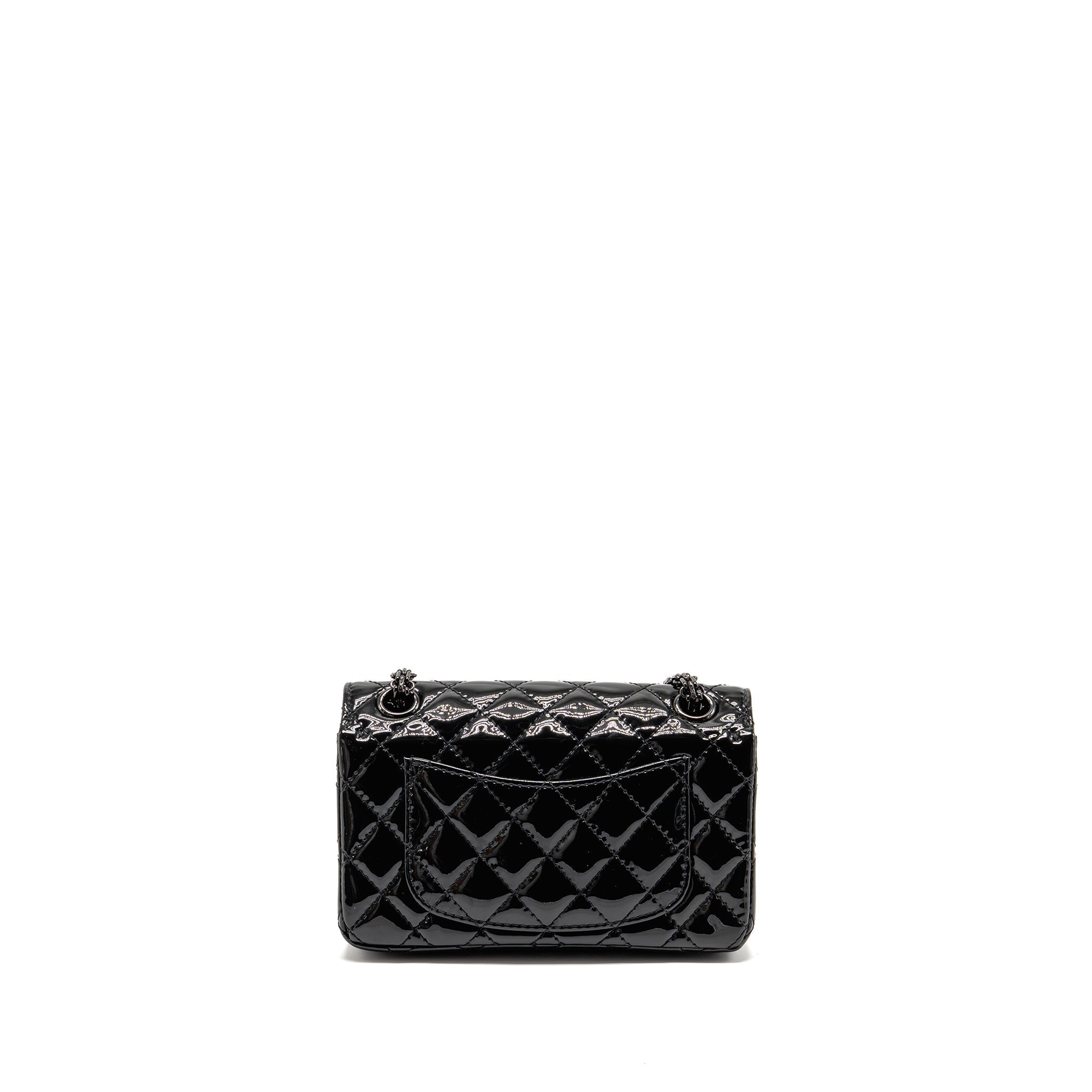 chanel-mini-2-55-reissue-patent-so-black-copy
