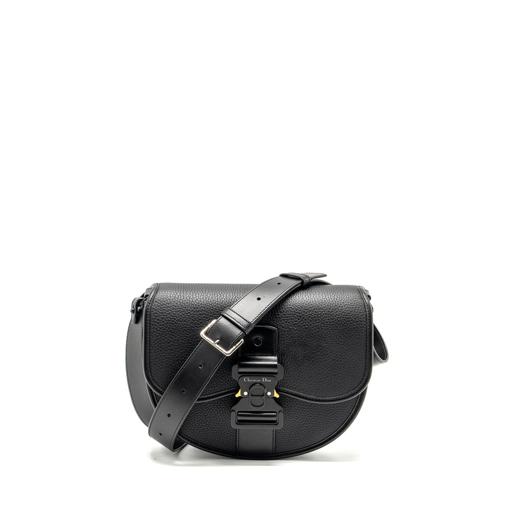 dior-large-gallop-bag-with-strap-grained-smooth-calfskin-black-silver-gold-hardware