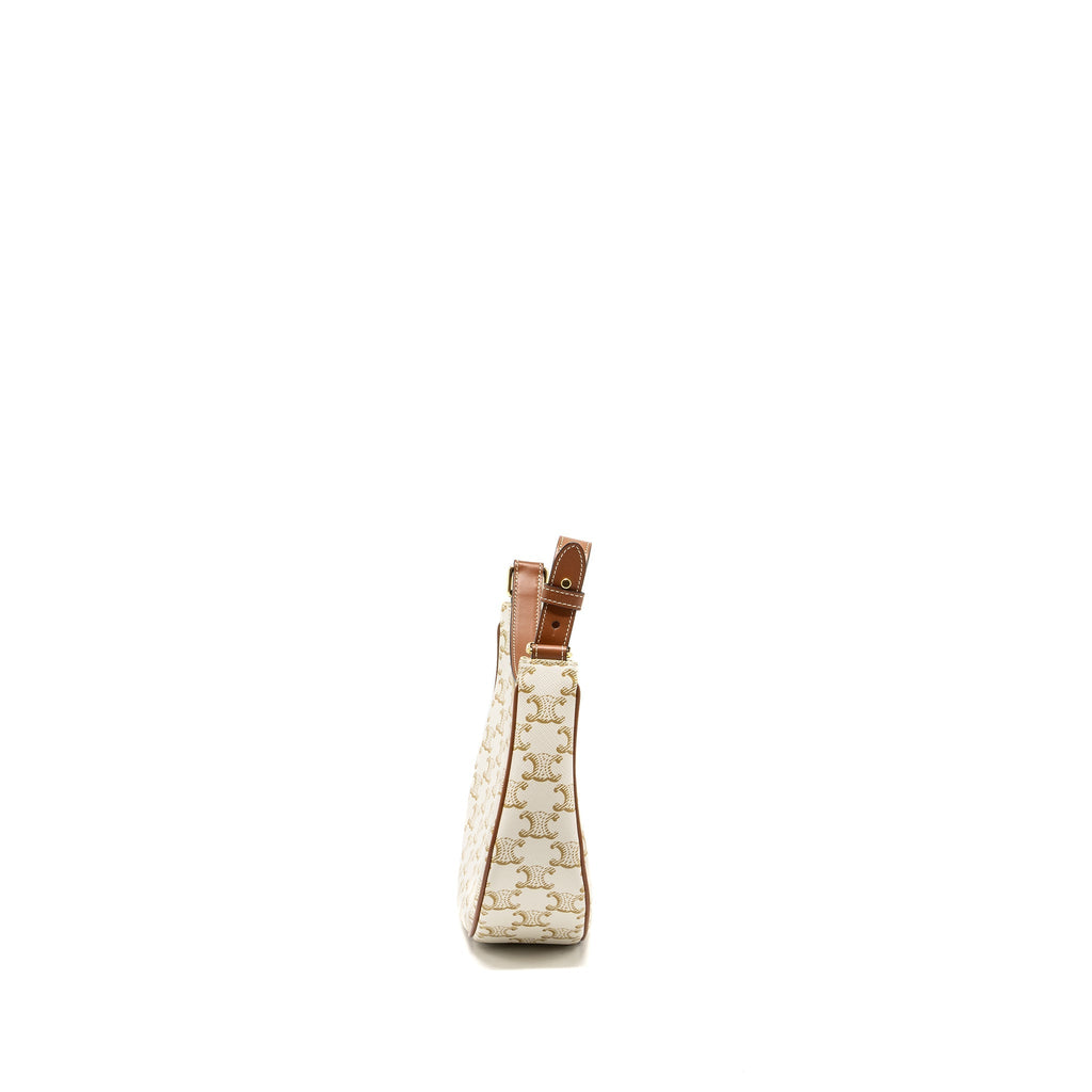 celine-ava-bag-triomphe-canvas-calfskin-white-brown-ghw