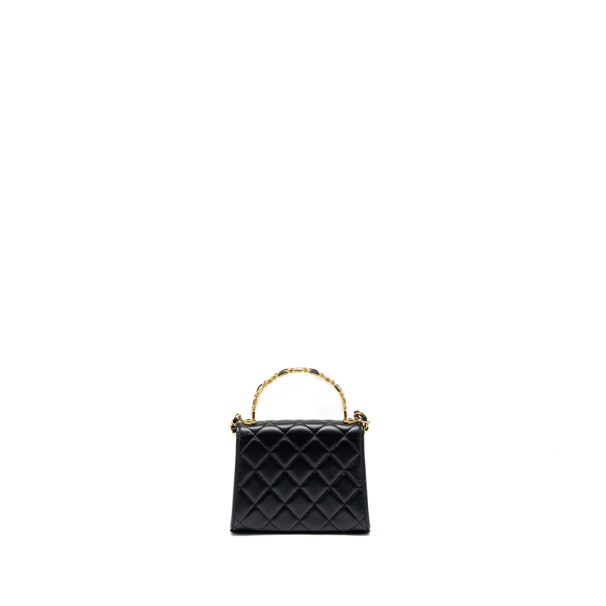 chanel-22b-enamel-top-handle-mini-flap-bag-lambskin-black-ghw-microchip-copy