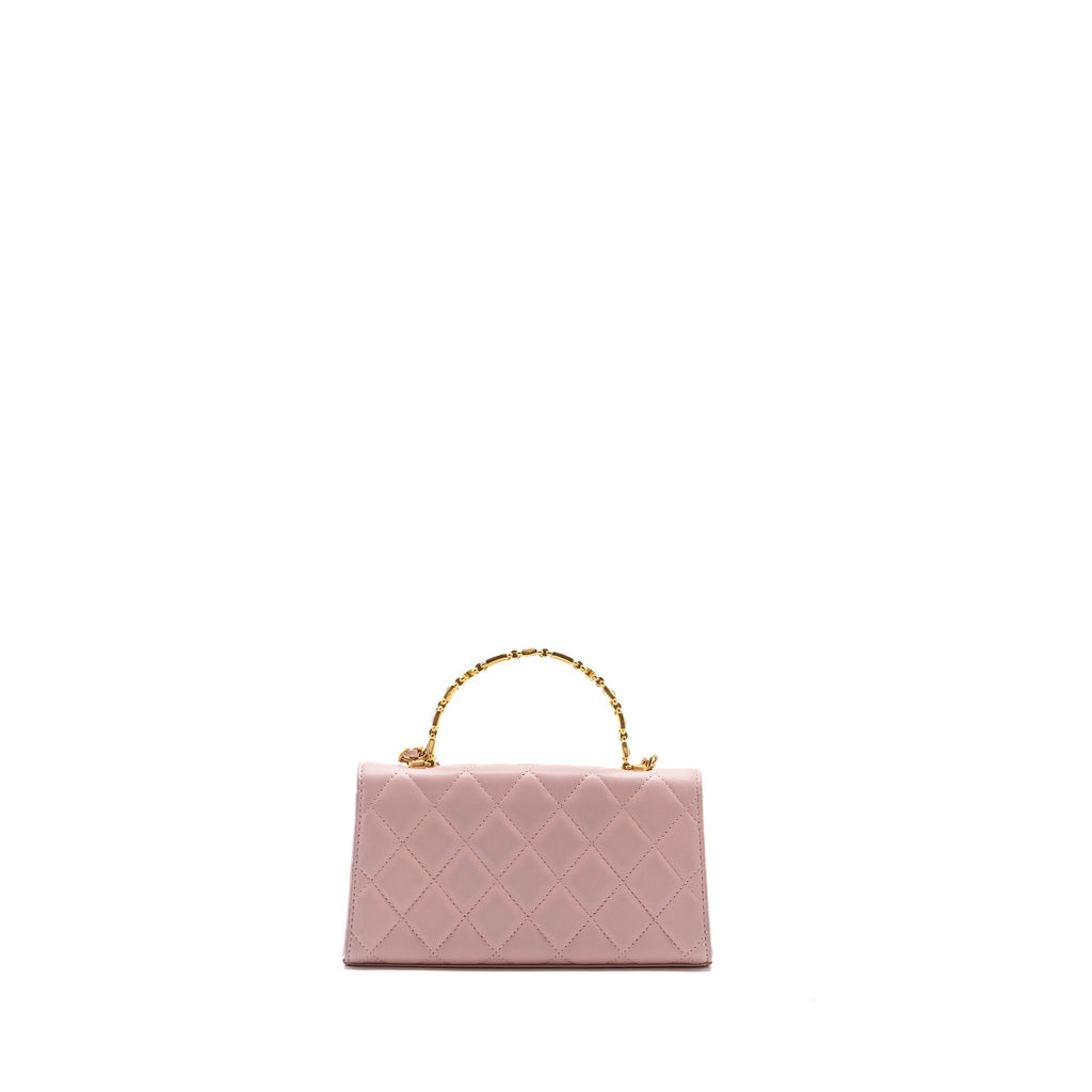 chanel-22b-flap-bag-with-enamel-top-handle-lambskin-light-pink-ghw
