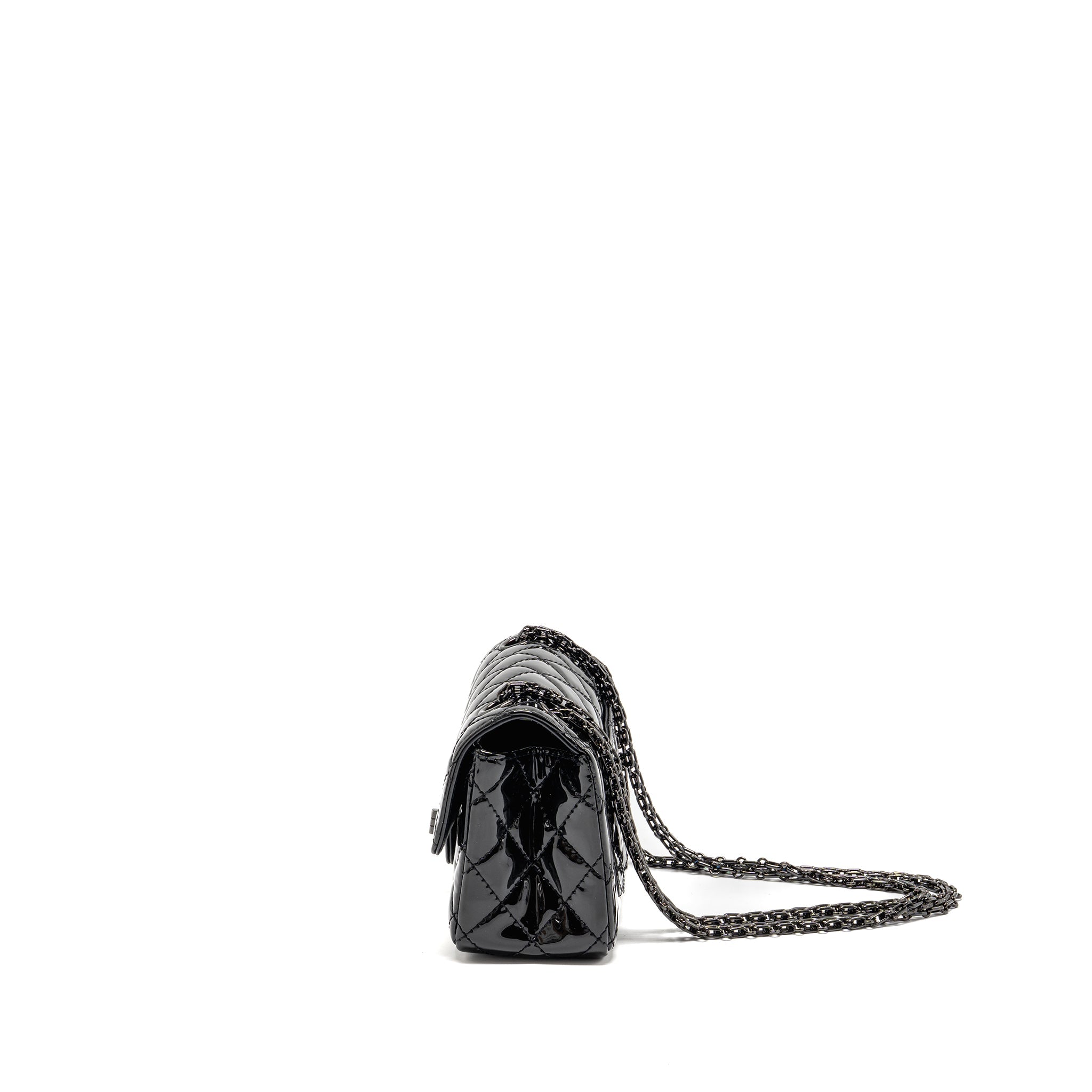 chanel-mini-2-55-reissue-patent-so-black-copy