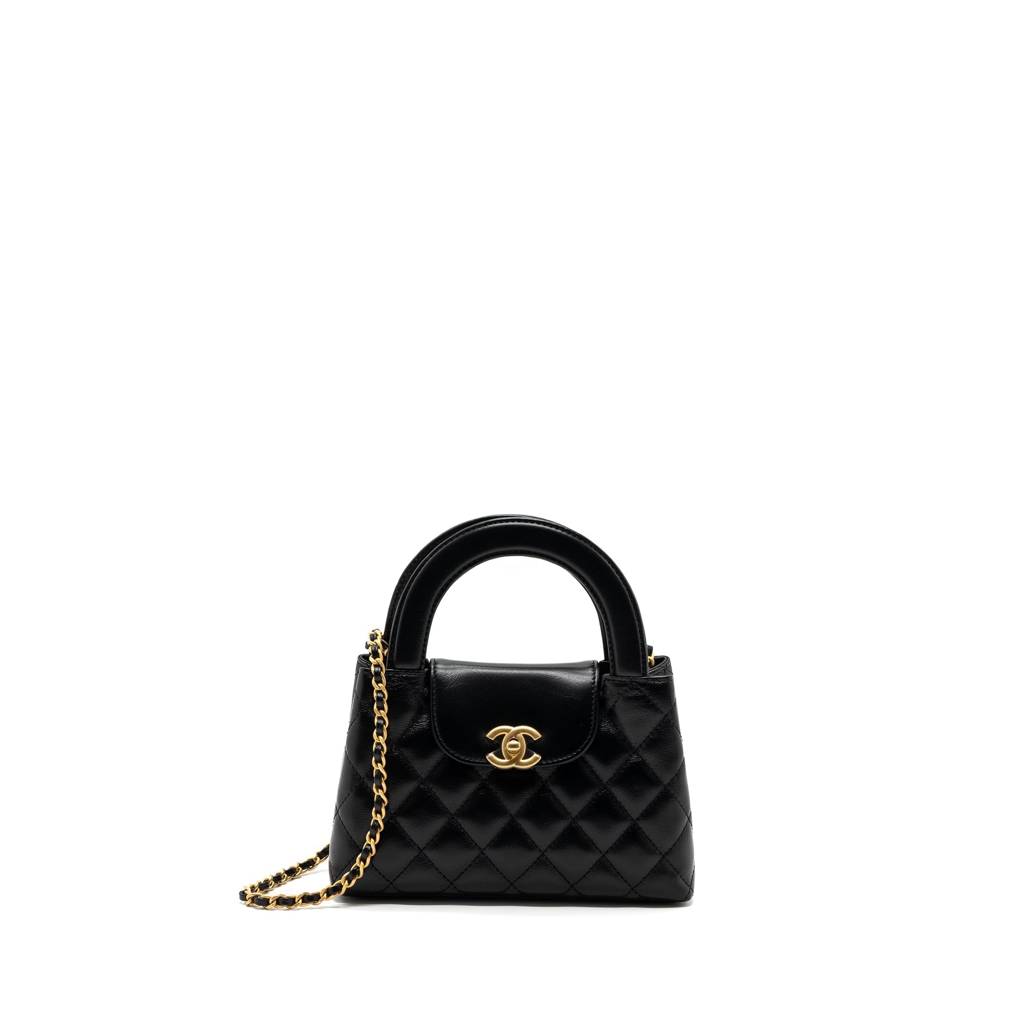 chanel-23k-mini-shopping-bag-calfskin-black-brushed-ghwmicrochip