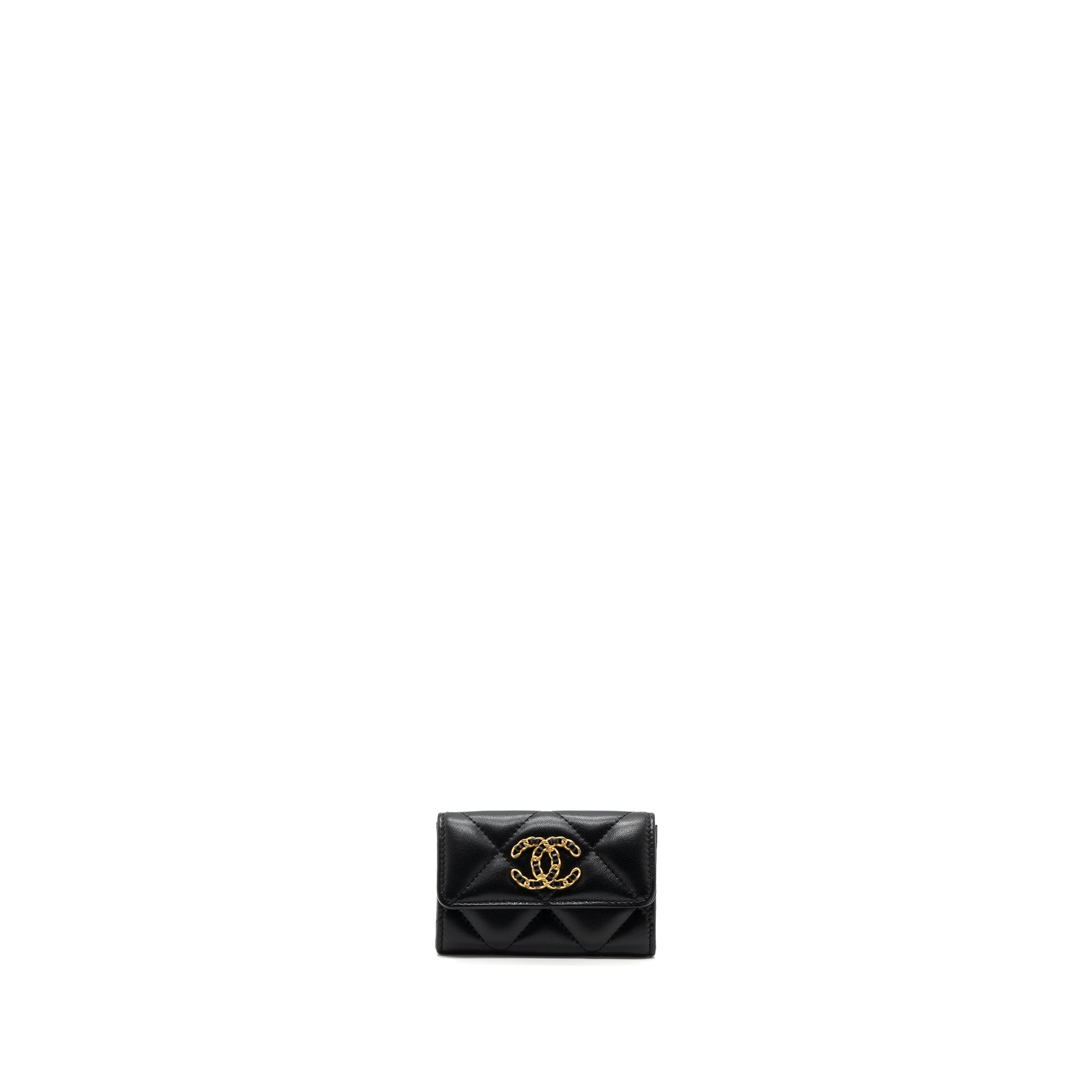 chanel-19-flap-card-holder-lambskin-black-ghw-microchip