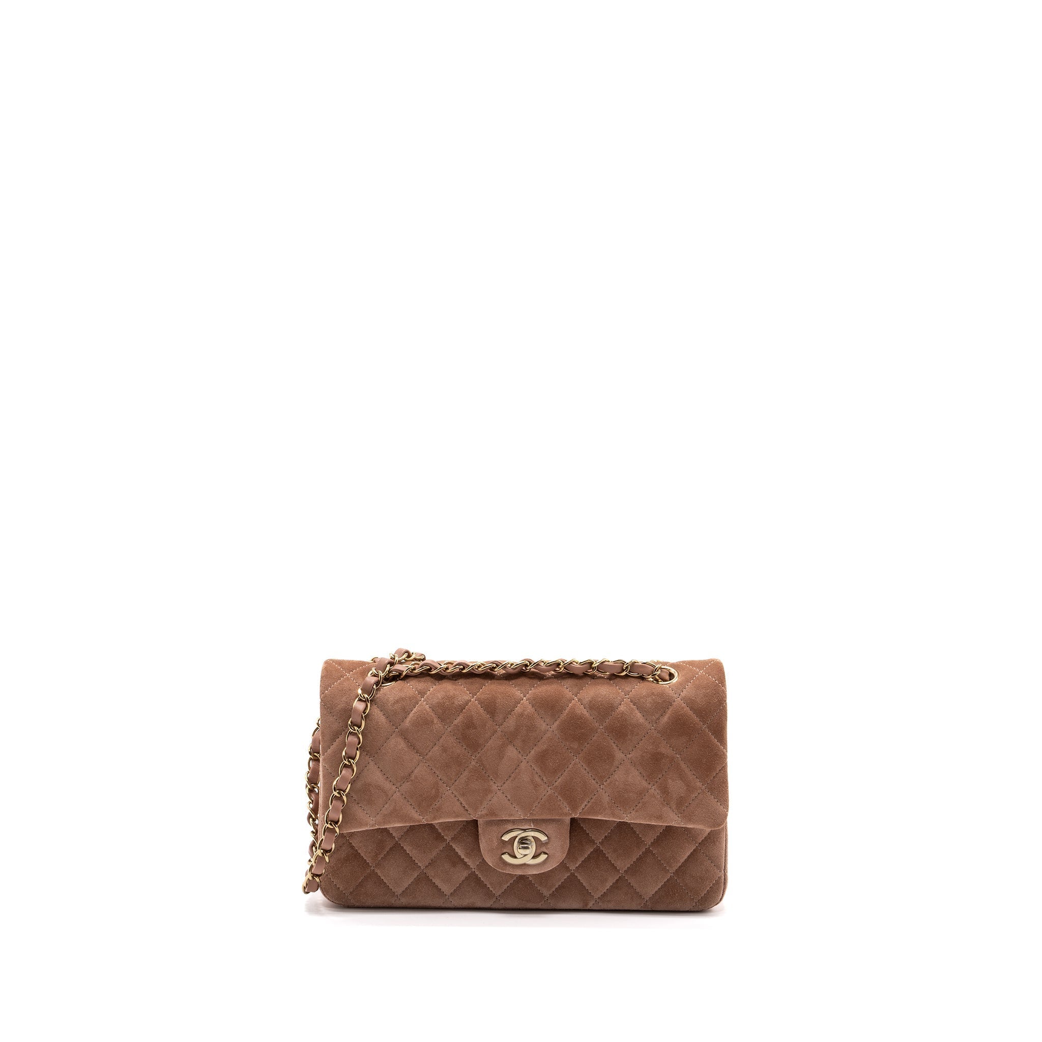chanel-medium-classic-double-flap-bag-suede-leather-light-brown-lghw-microchip
