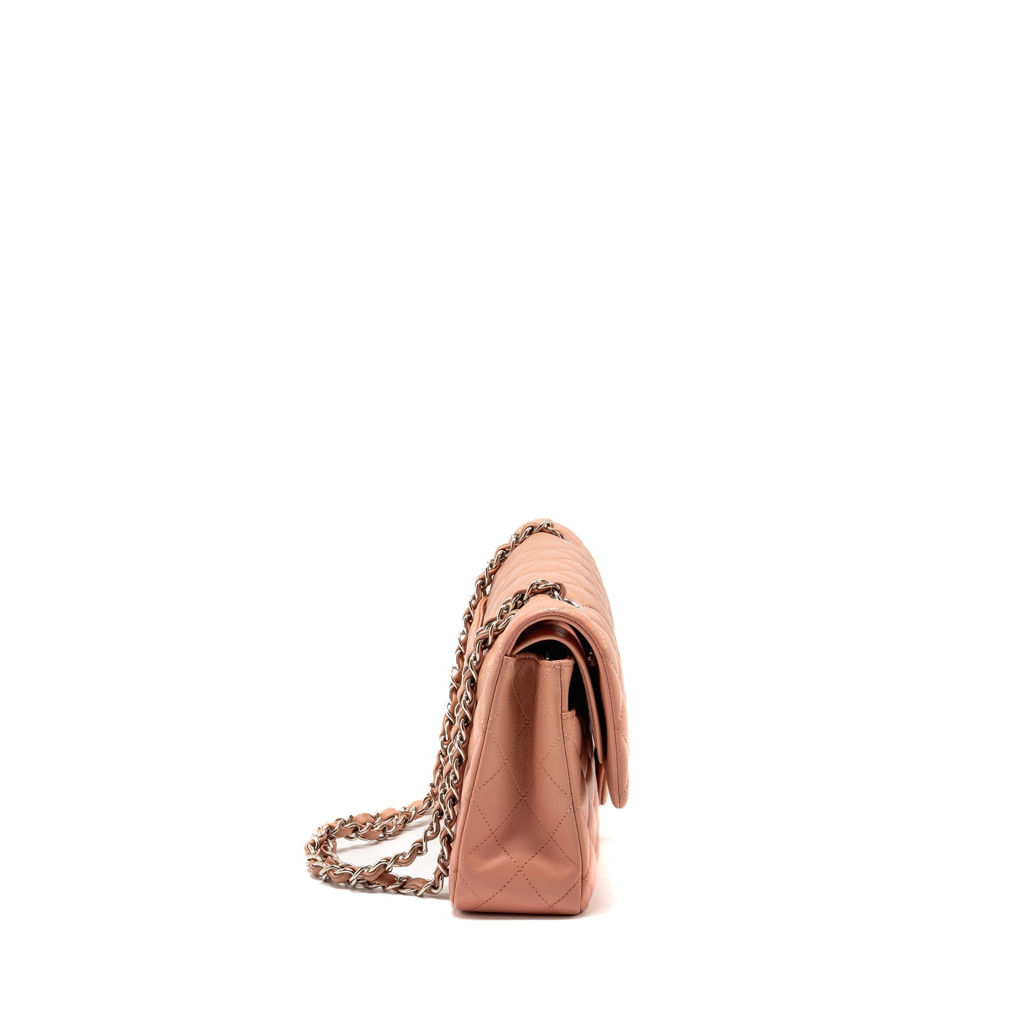 chanel-medium-classic-double-flap-bag-lambskin-pink-shw-microchip