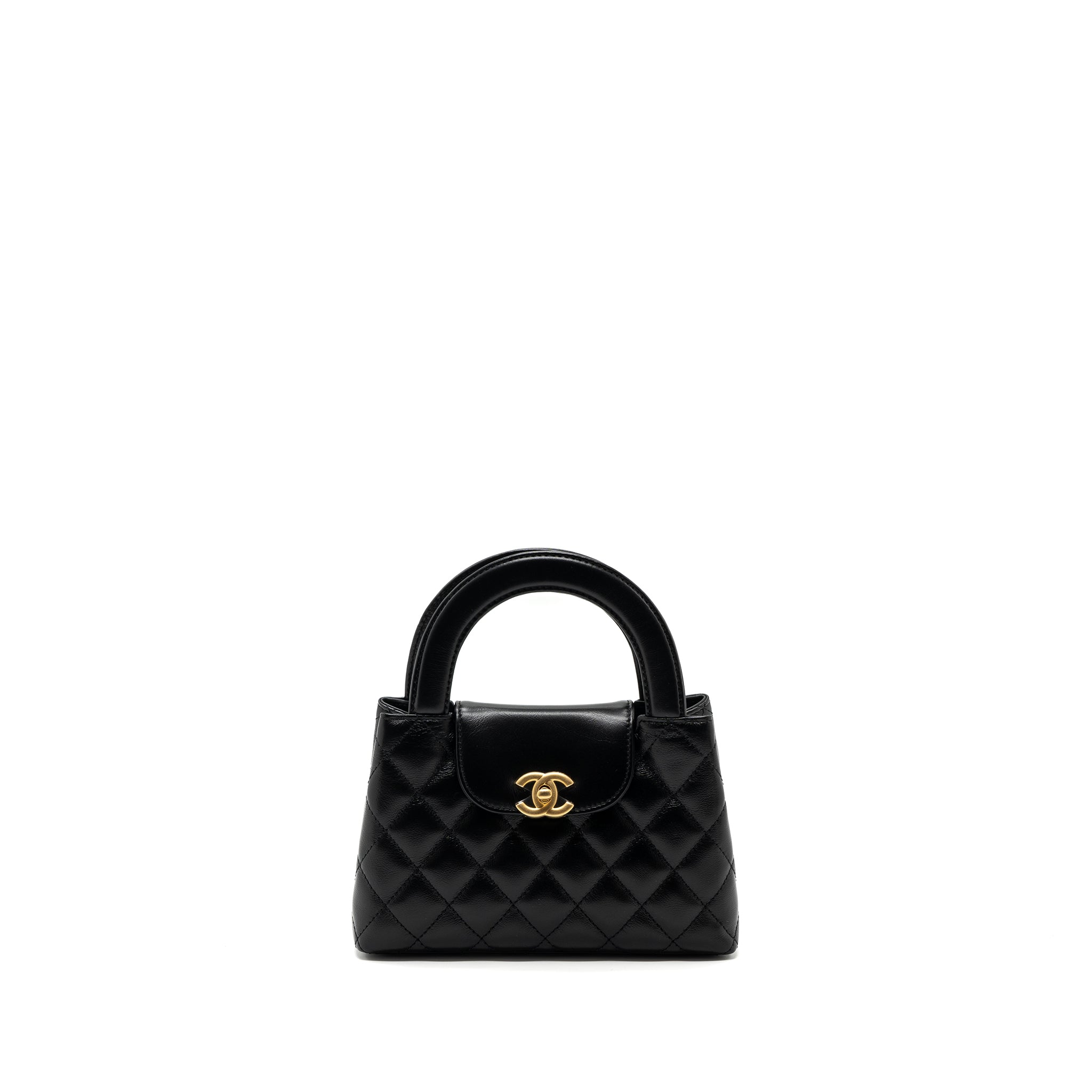 chanel-23k-mini-shopping-bag-calfskin-black-brushed-ghwmicrochip