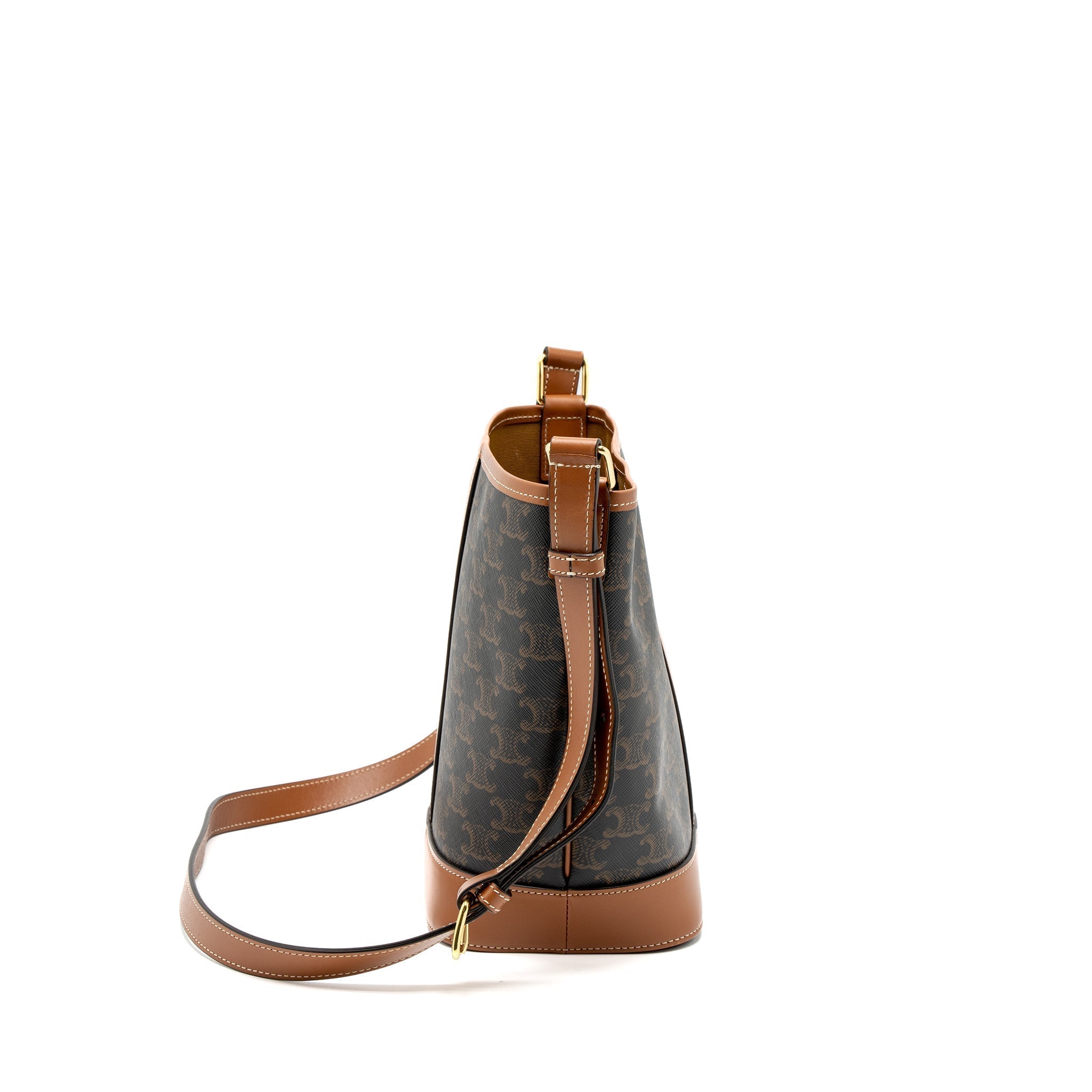 celine-small-bucket-bag-triomphe-canvas-calfskin-tan-ghw