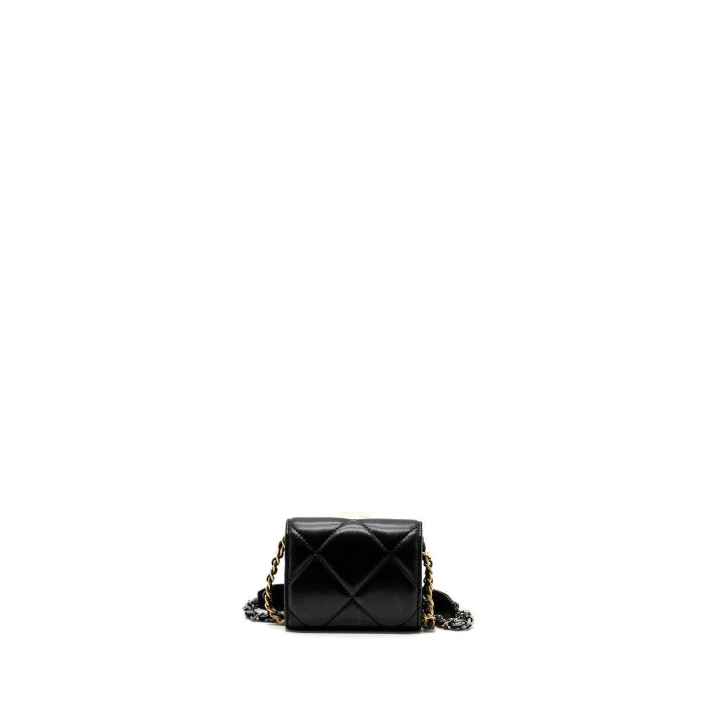 chanel-19-flap-card-holder-with-chain-lambskin-black-multicolor-hardware