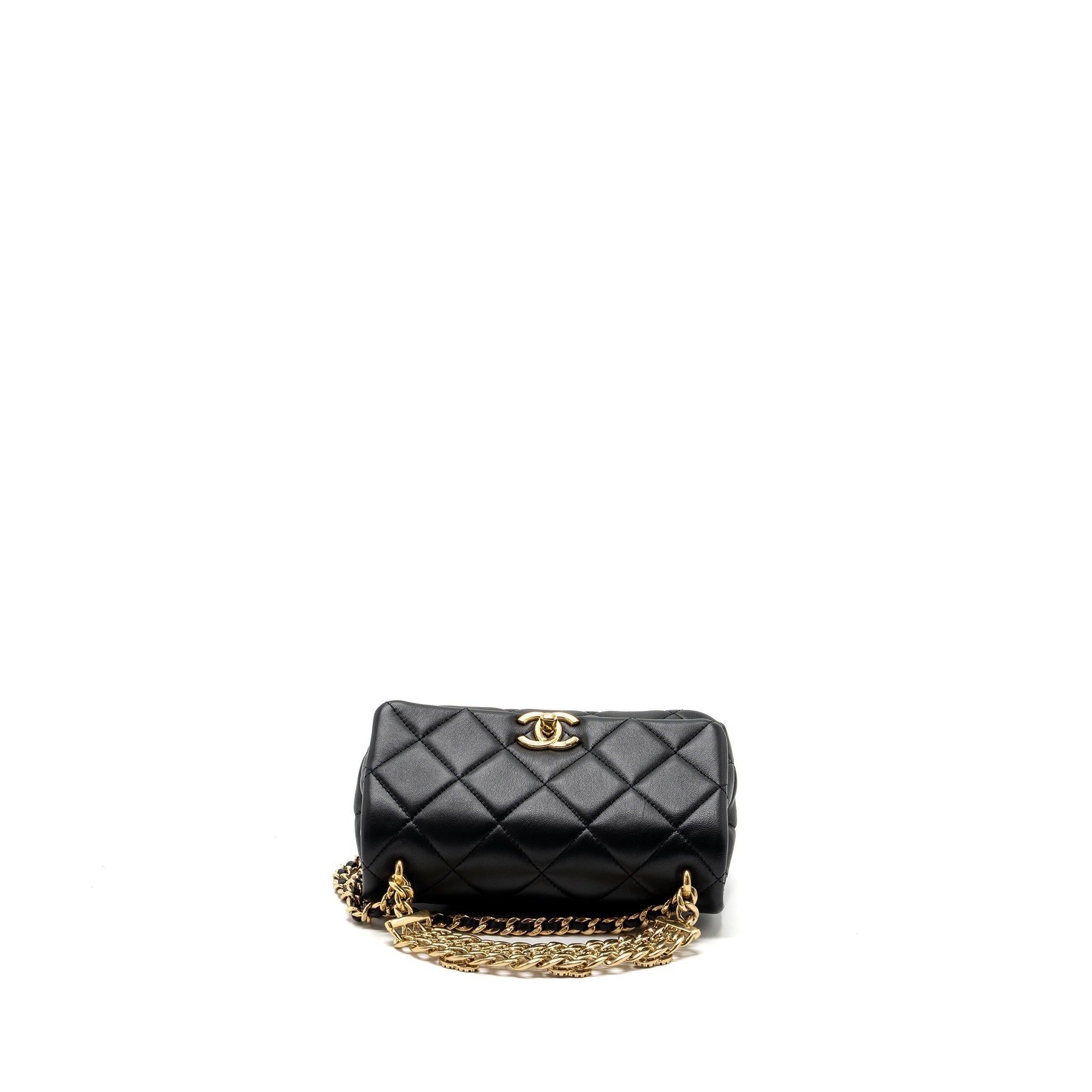 chanel-logo-chain-handle-flap-bag-lambskin-black-ghwmicrochip