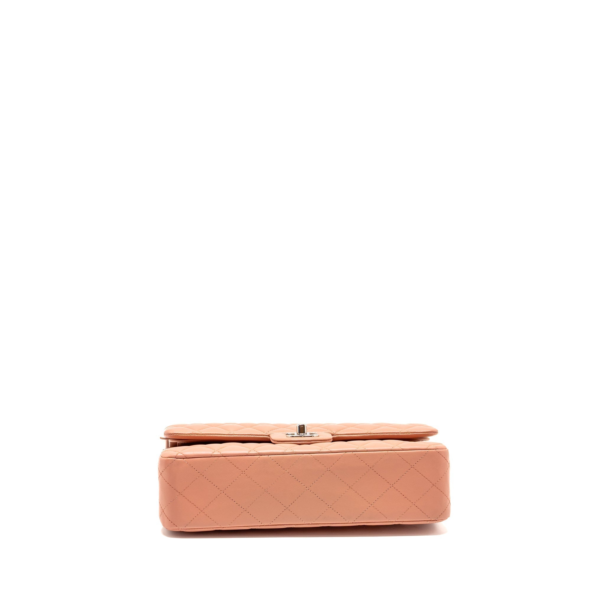 chanel-medium-classic-double-flap-bag-lambskin-pink-shw-microchip