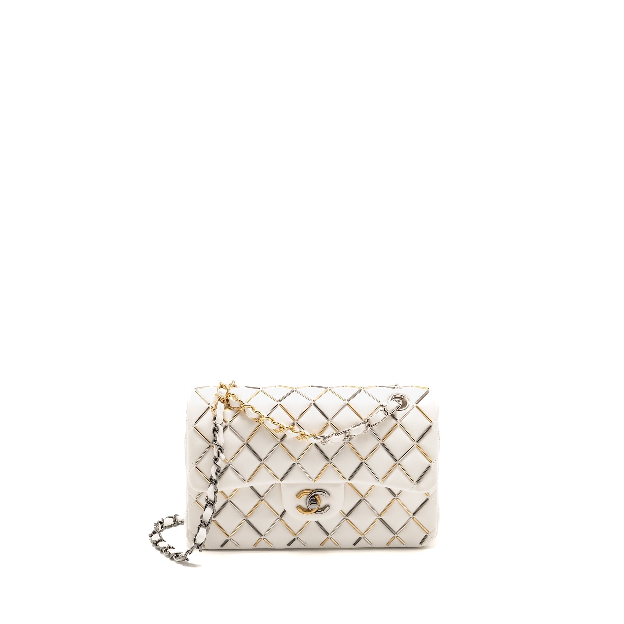 chanel-bicolor-metal-small-classic-double-flap-bag-lambskin-white-mulitcolour-hardware-copy-1