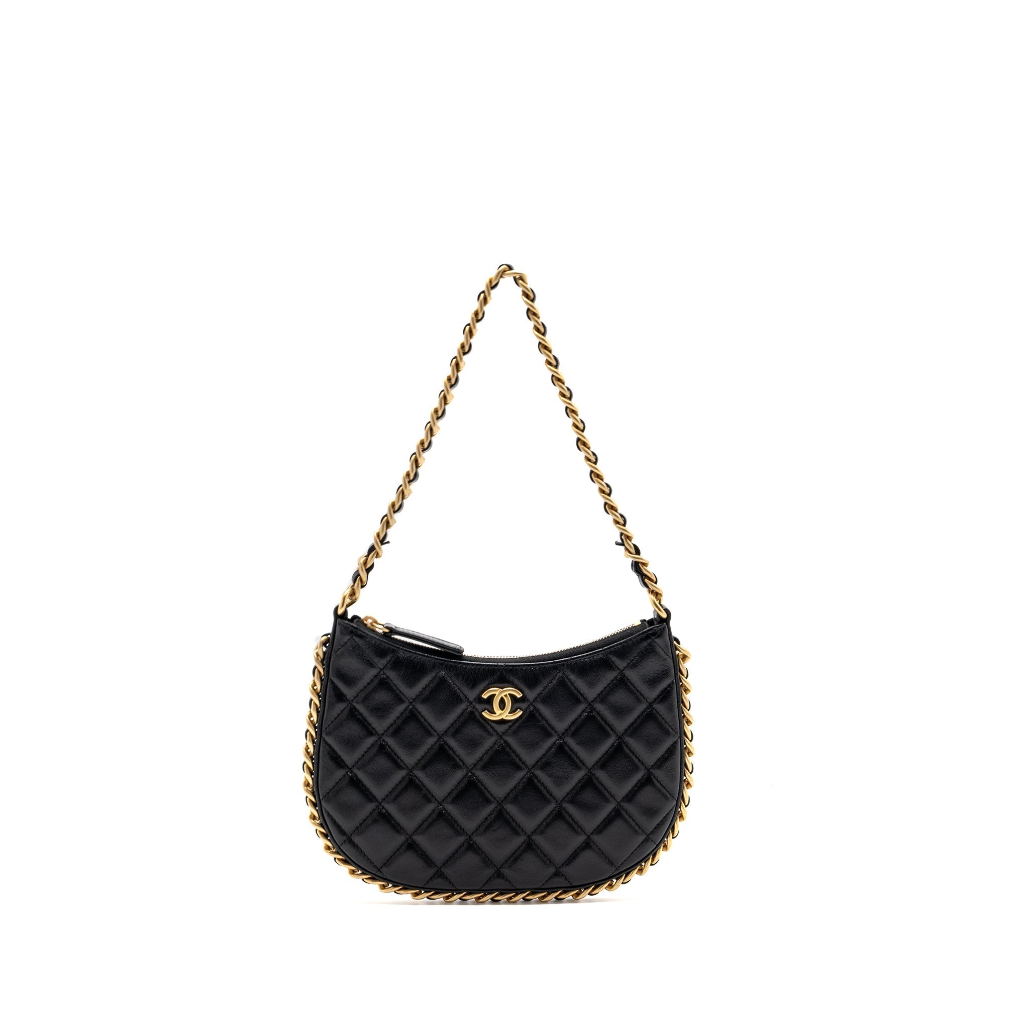 chanel-hobo-shoulder-bag-lambskin-black-ghwmicrochip