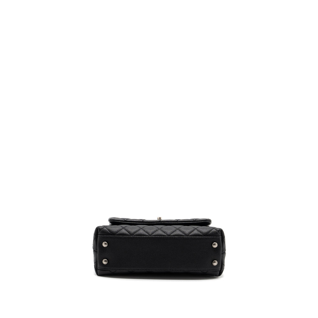 chanel-small-coco-handle-caviar-black-lghw-microchip-9