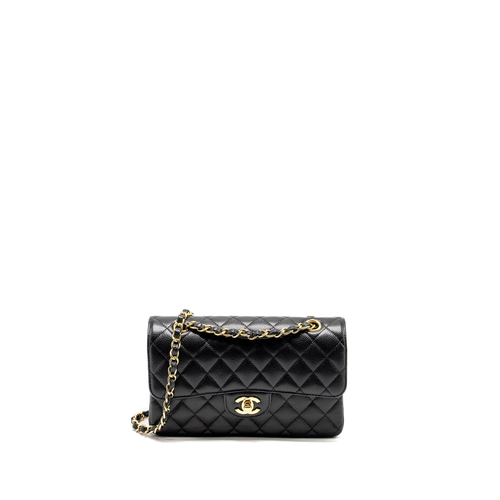 chanel-small-classic-double-flap-bag-caviar-black-ghwmicrochip-1