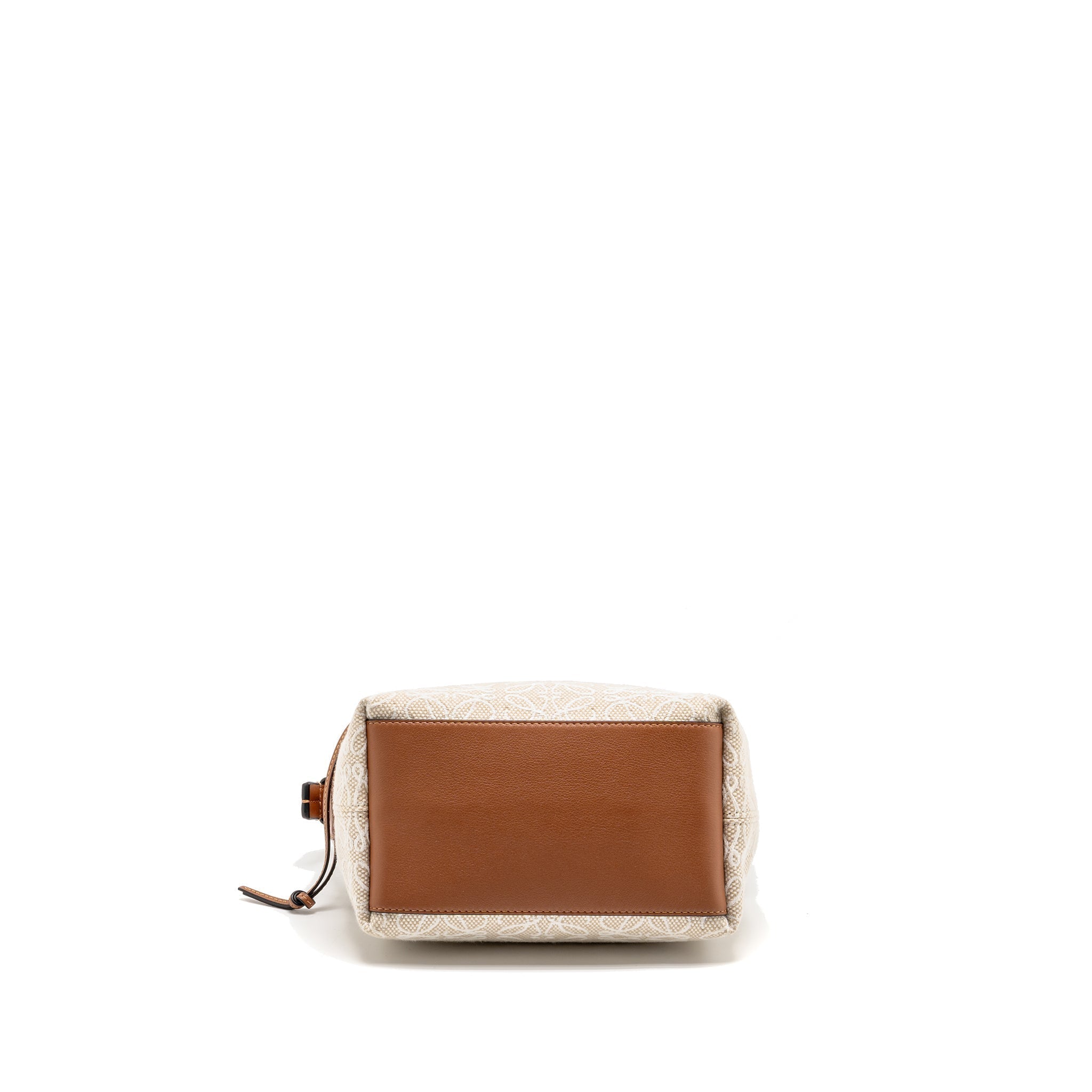 loewe-small-cubi-bag-anagram-jacquard-calfskin-beige-brown-ghw-1