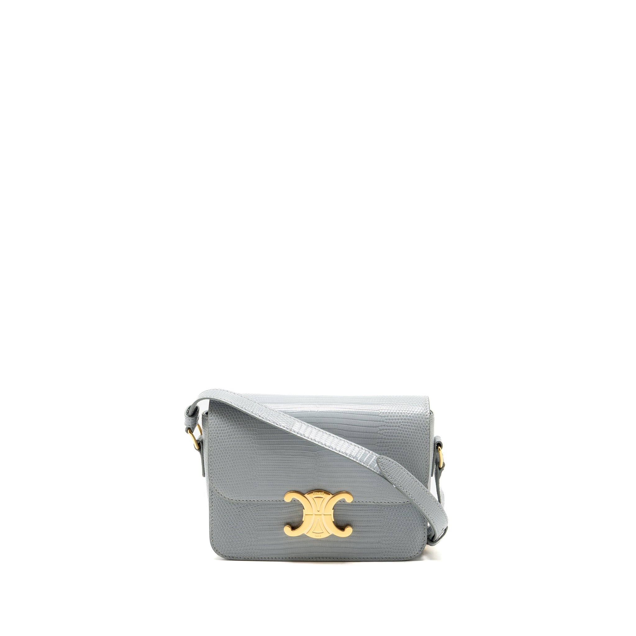 celine-teen-triomphe-bag-lizard-cloudy-grey-ghw