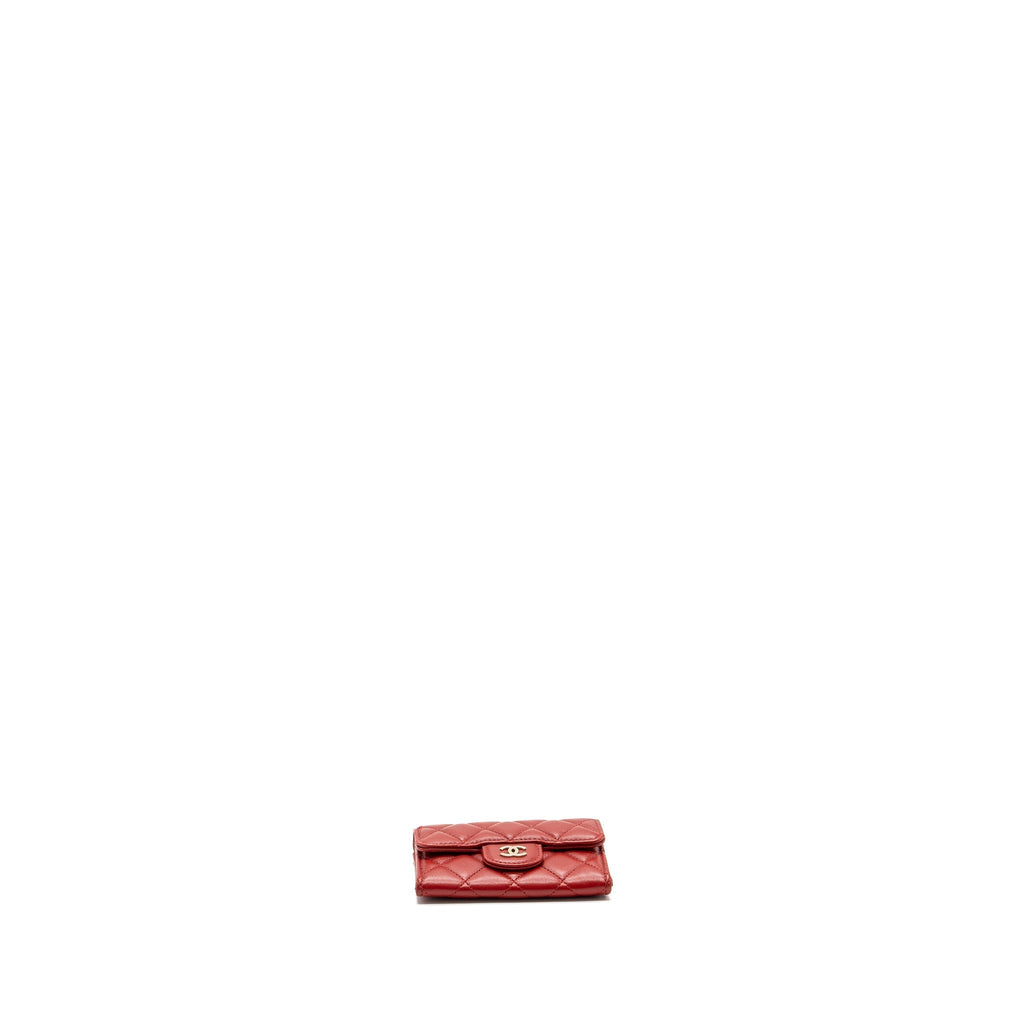 chanel-flap-card-holder-lambskin-red-shw