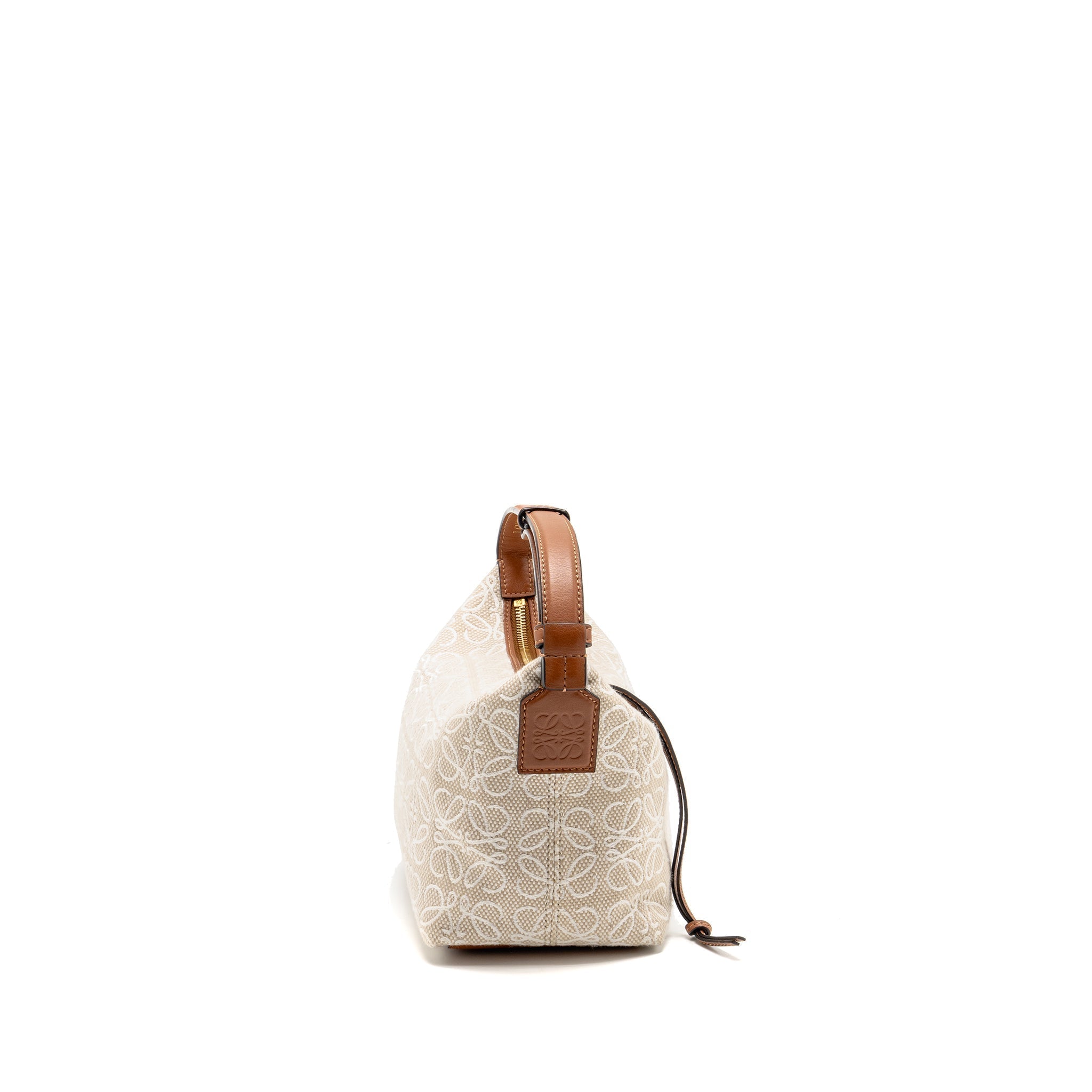 loewe-small-cubi-bag-anagram-jacquard-calfskin-beige-brown-ghw-1