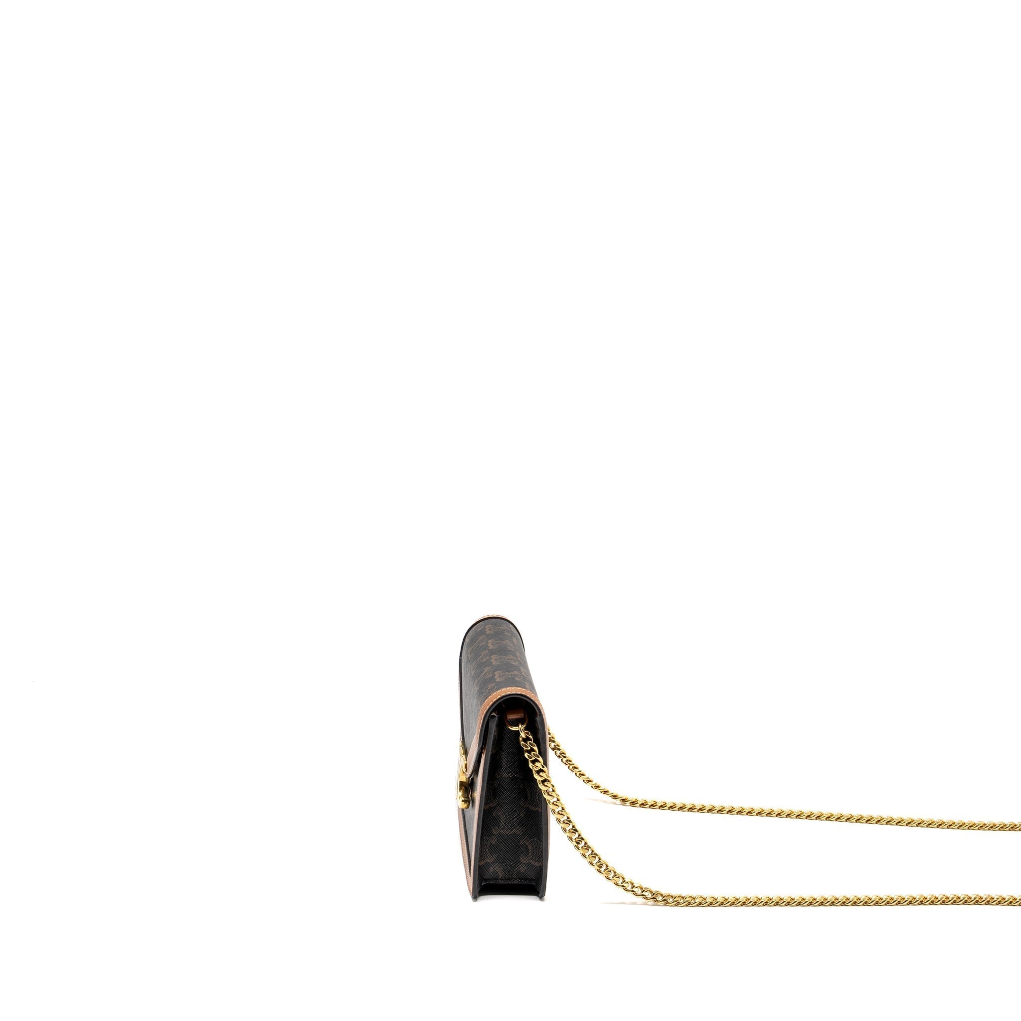 celine-wallet-on-chain-margo-triomphe-canvas-calfskin-tan-ghw