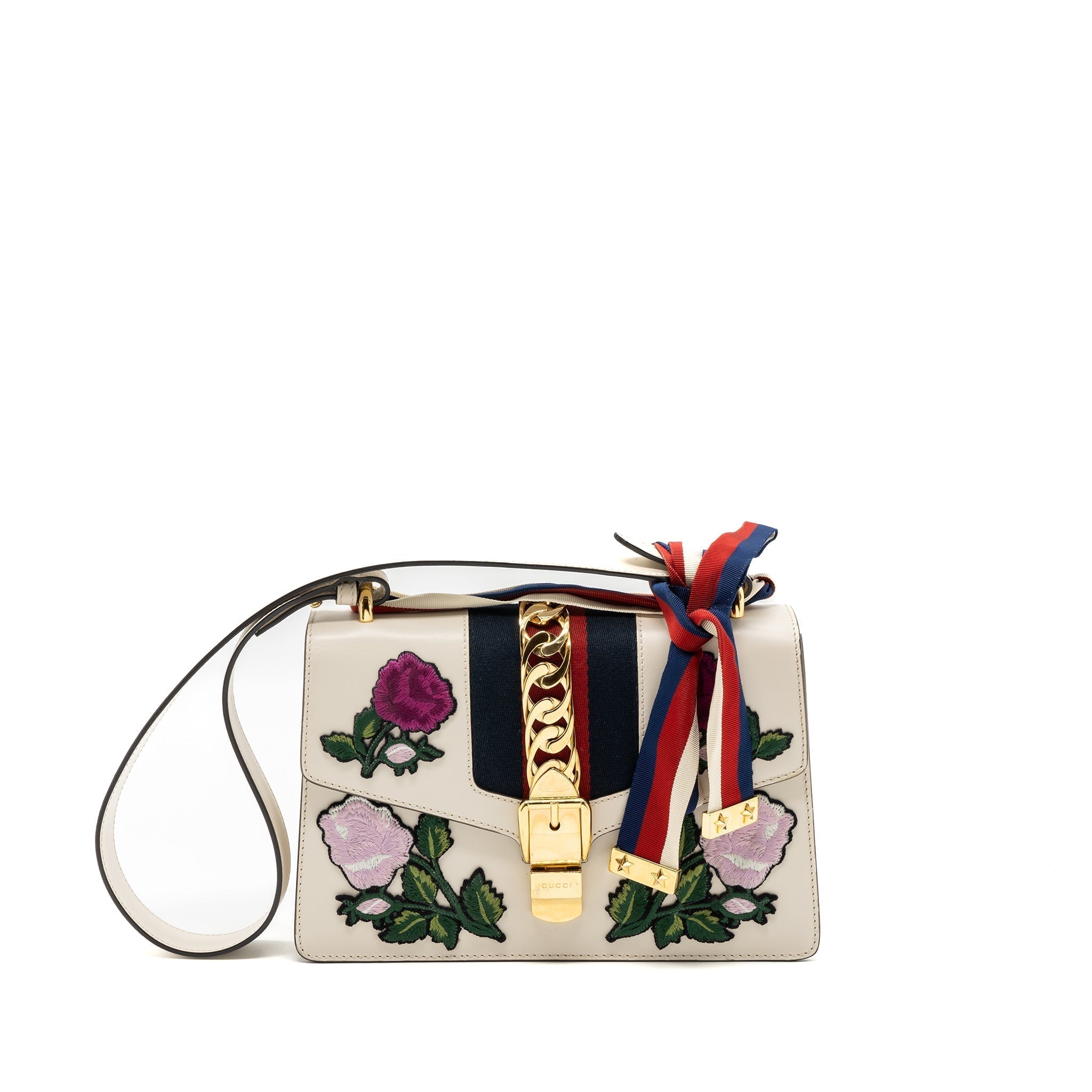 gucci-sylvie-embroidered-shoulder-bag-calfskin-white-ghw