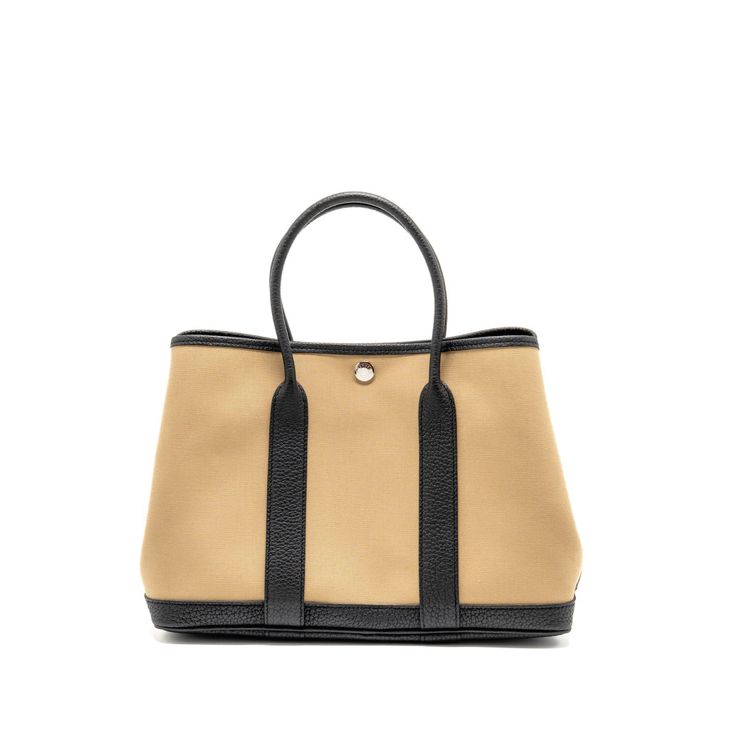 hermes-garden-party-30-canvas-negonda-leather-trench-black-shw-stamp-d-copy