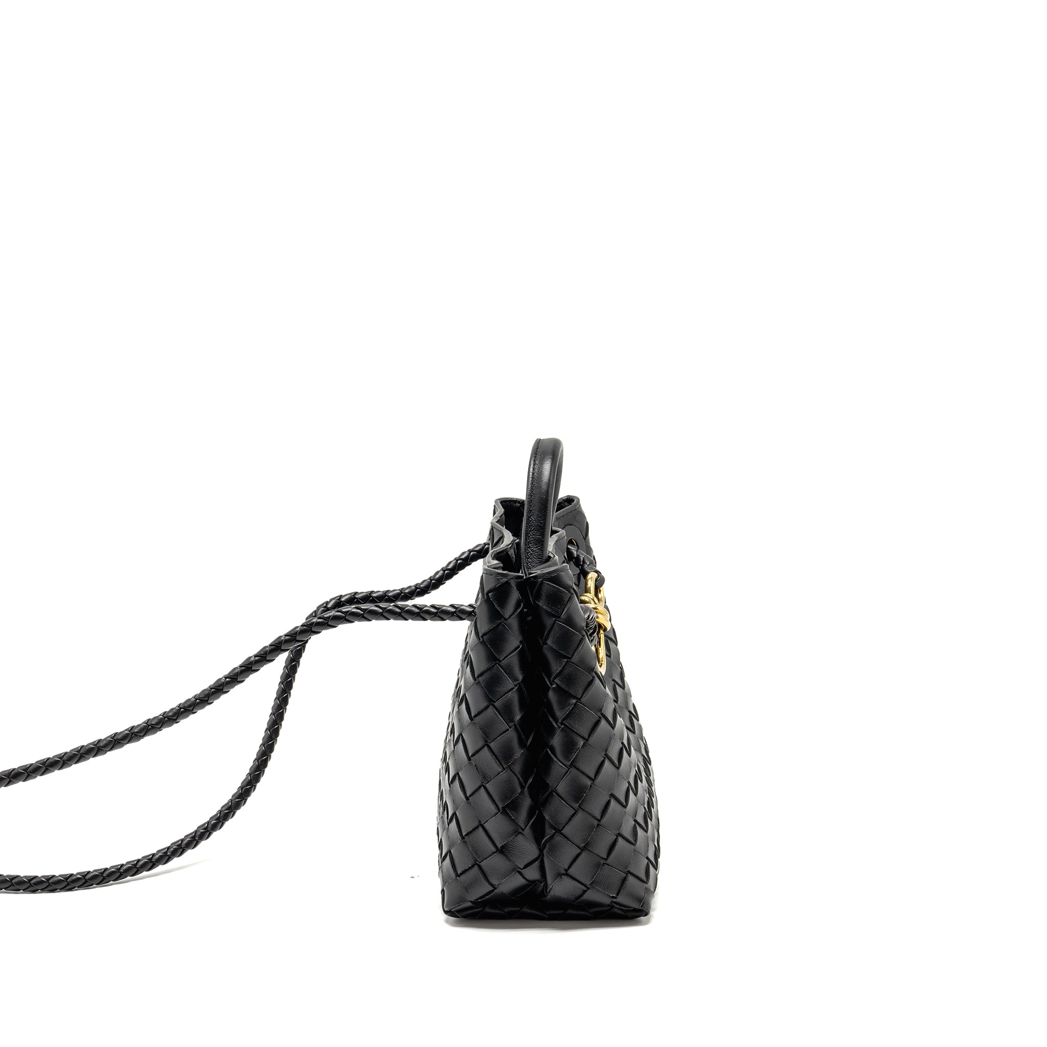 bottega-veneta-small-andiamo-bag-lambskin-black-ghw-1