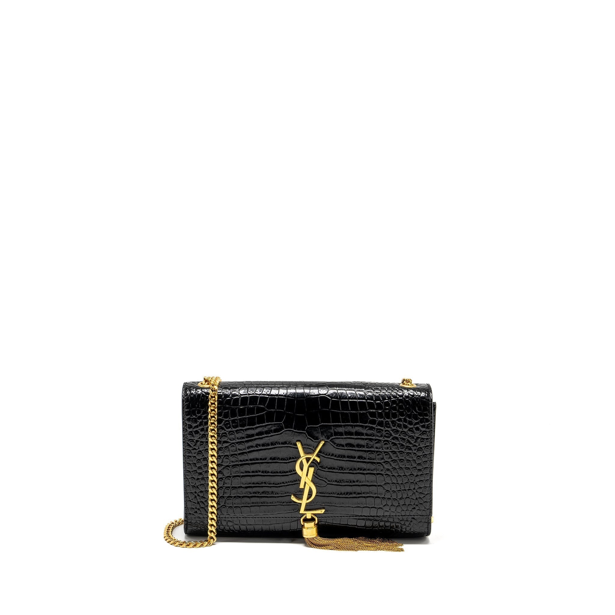 saint-laurent-ysl-kate-tassel-bag-croc-embossed-black-ghw
