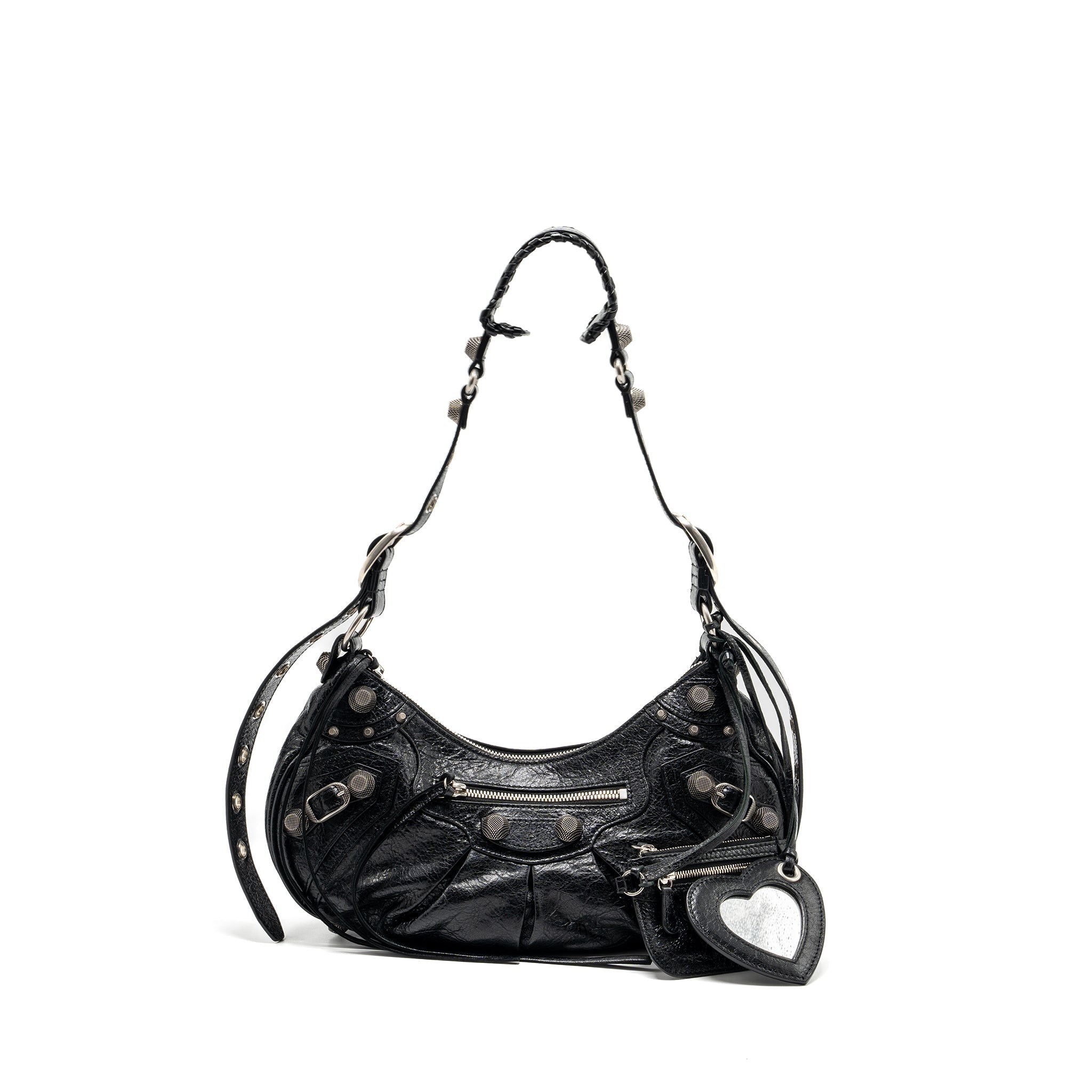 balenciaga-le-cargole-small-shoulder-bag-lambskin-black-shw-1