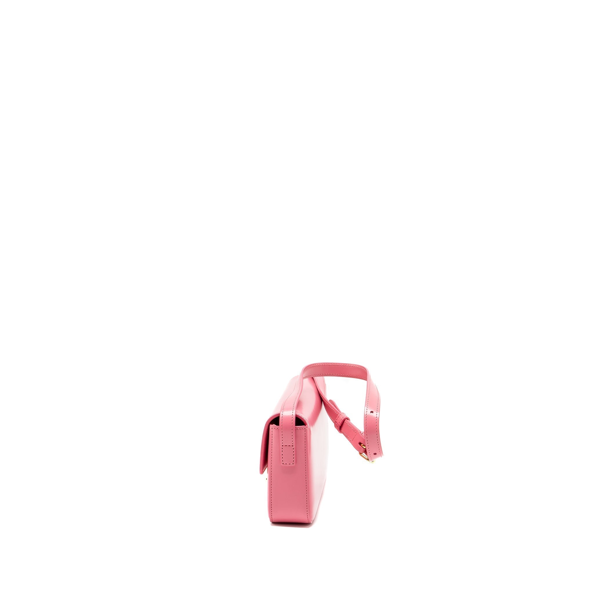 celine-triomphe-shoulder-bag-shiny-calfskin-flamingo-ghw