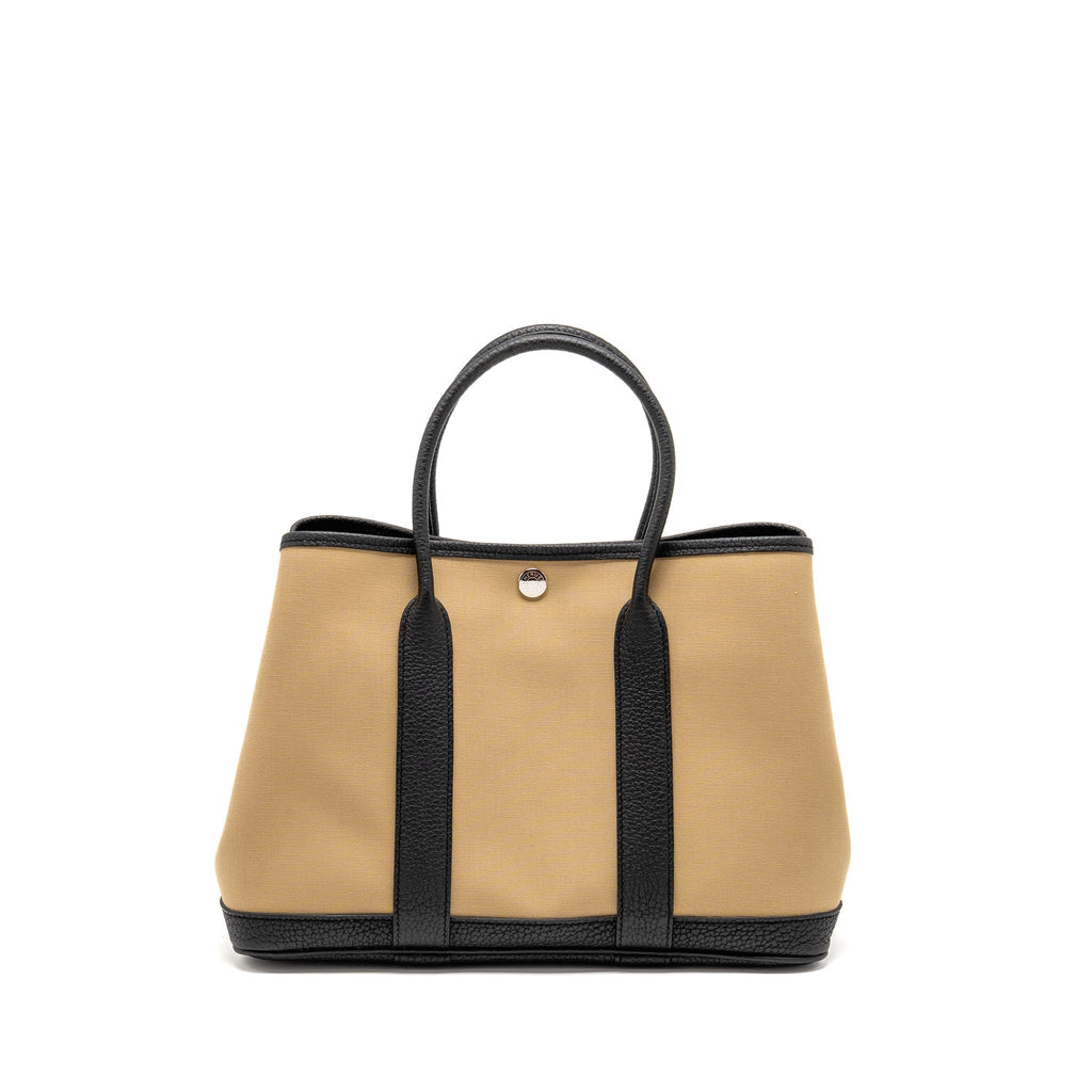 hermes-garden-party-30-canvas-negonda-leather-trench-black-shw-stamp-d-copy