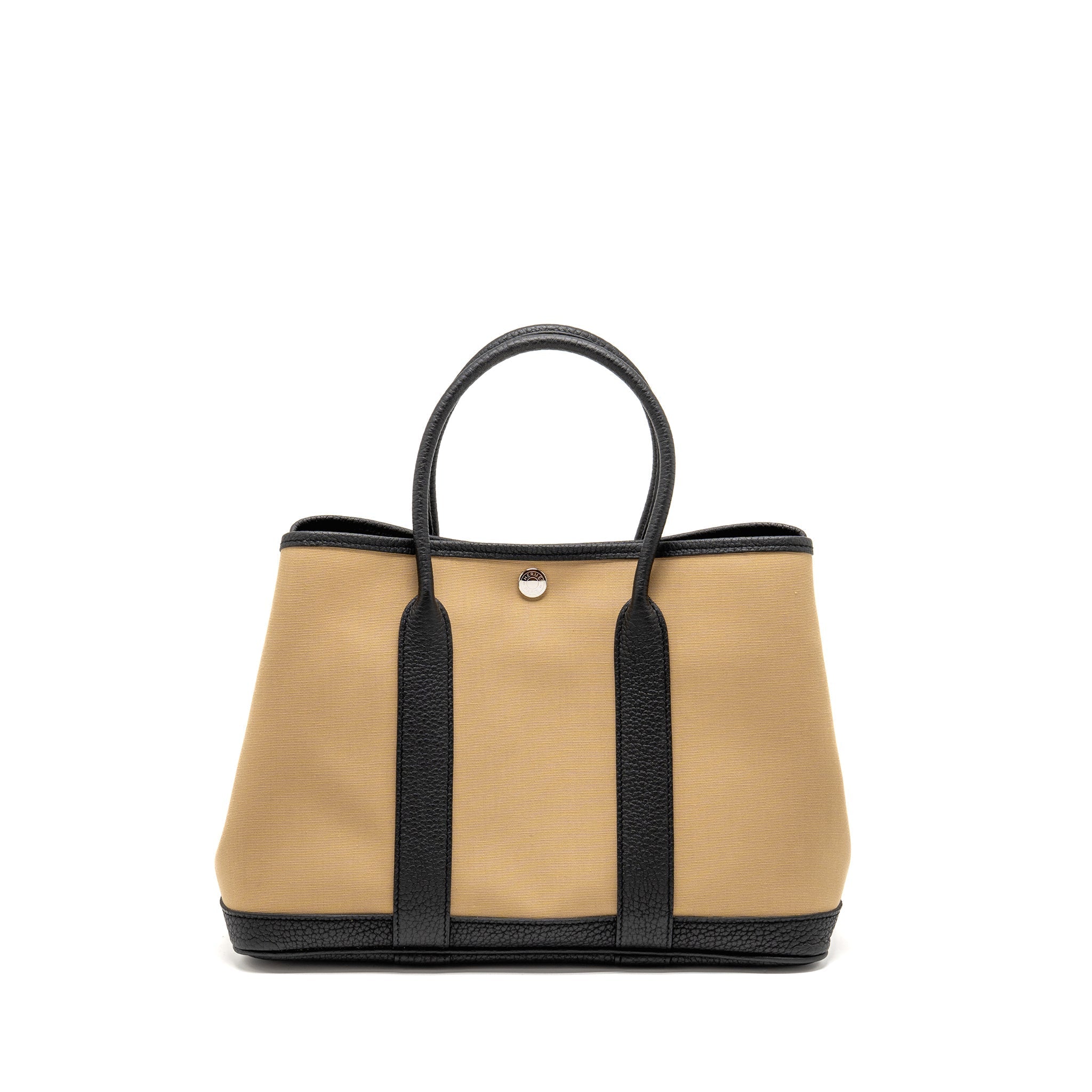 hermes-garden-party-30-canvas-negonda-leather-trench-black-shw-stamp-d-copy
