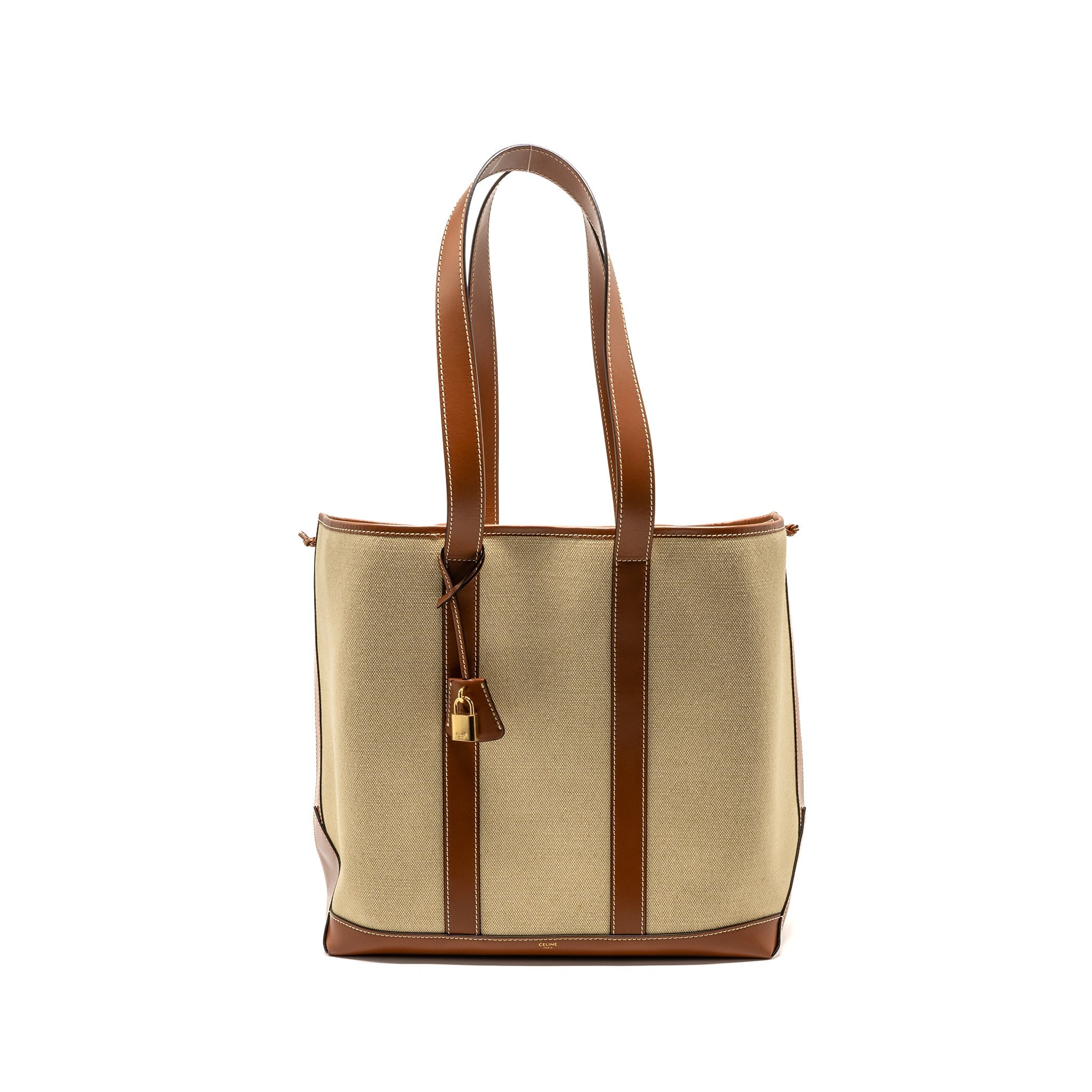 celine-cabas-marin-canvas-calfskin-multicolor-natural-tan-ghw