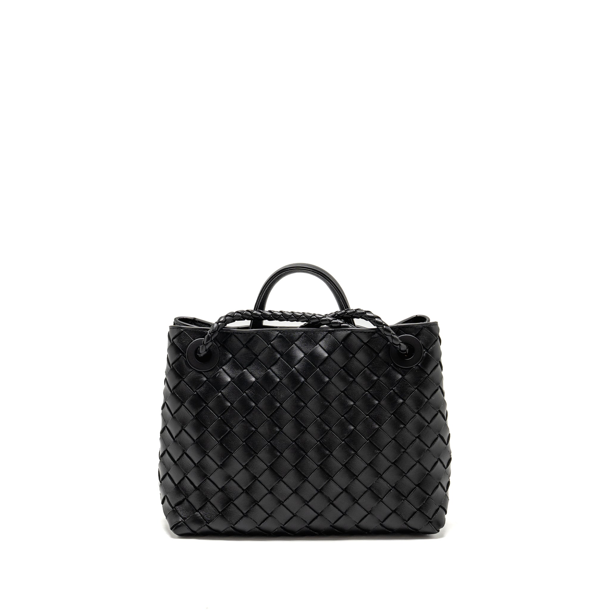 bottega-veneta-small-andiamo-bag-lambskin-black-ghw-1