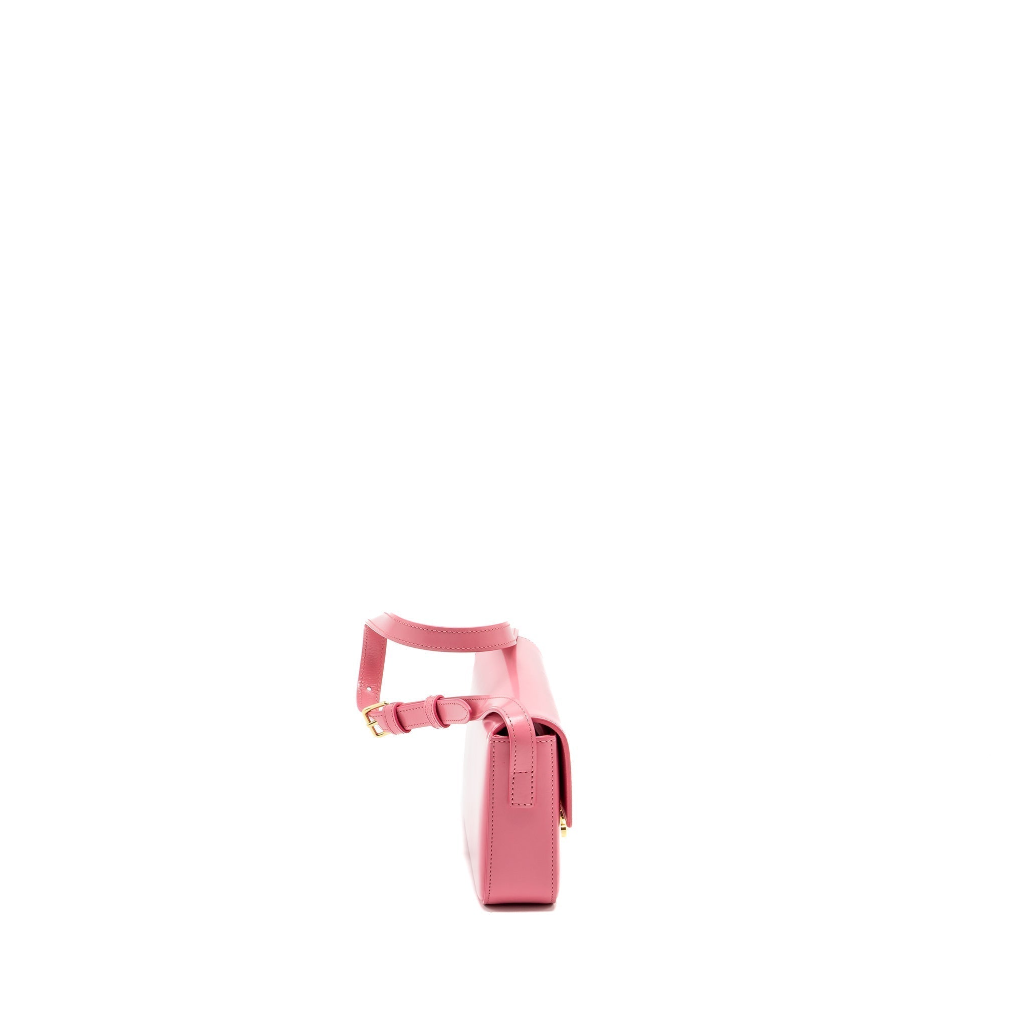 celine-triomphe-shoulder-bag-shiny-calfskin-flamingo-ghw