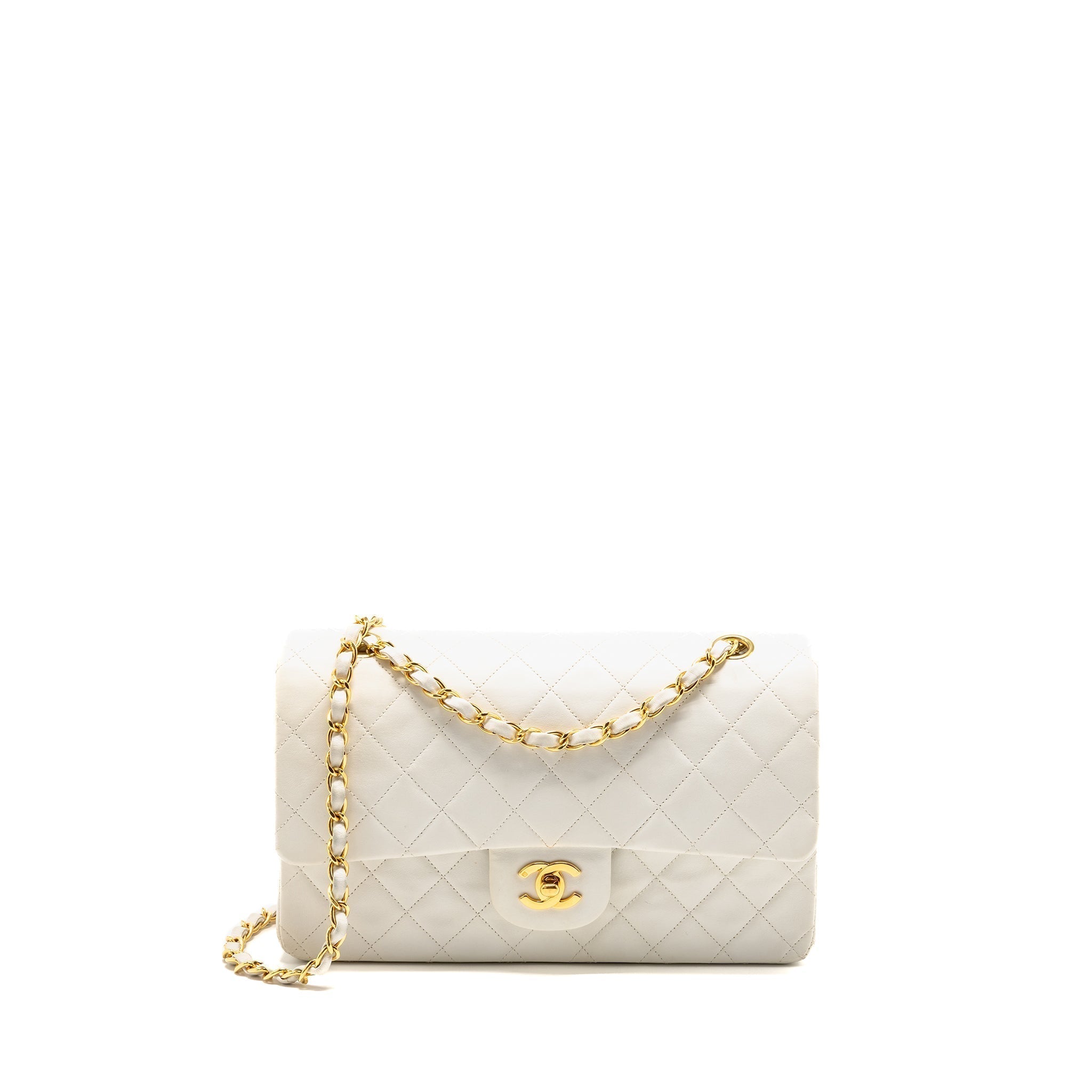 chanel-vintage-medium-classic-double-flap-bag-white-lambskin-ghw