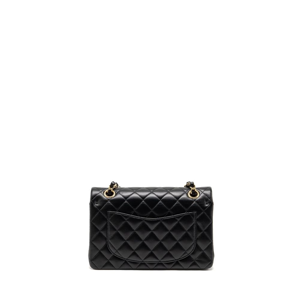 chanel-small-classic-double-flap-bag-lambskin-black-lghw-microchip