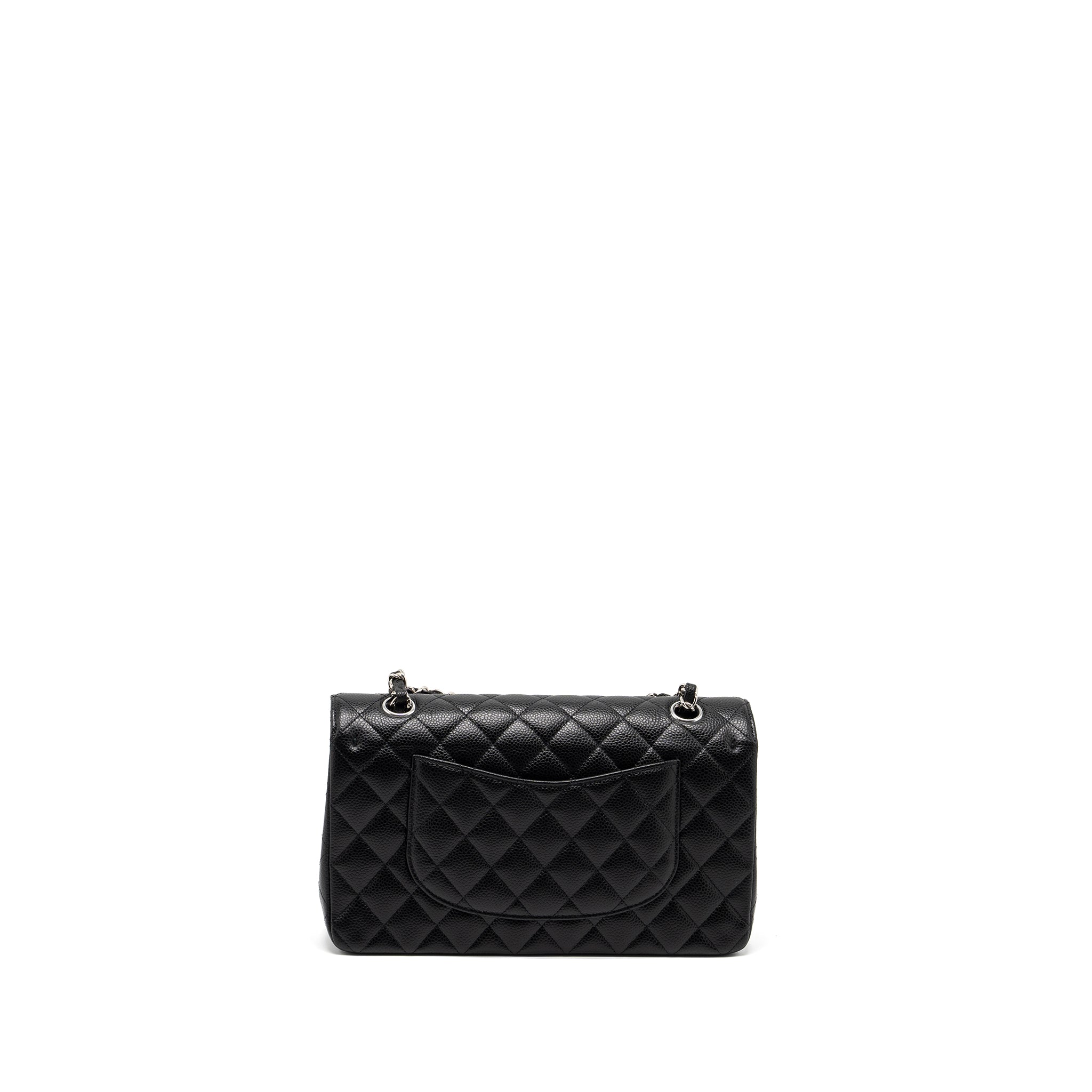 chanel-medium-classic-double-flap-bag-caviar-black-shw-3