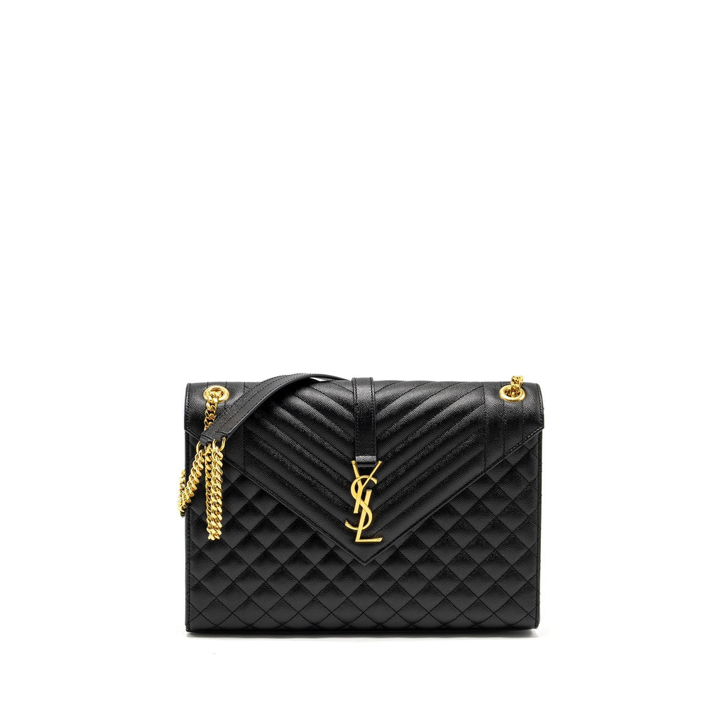 saint-laurent-large-envelope-bag-calfskin-black-ghw