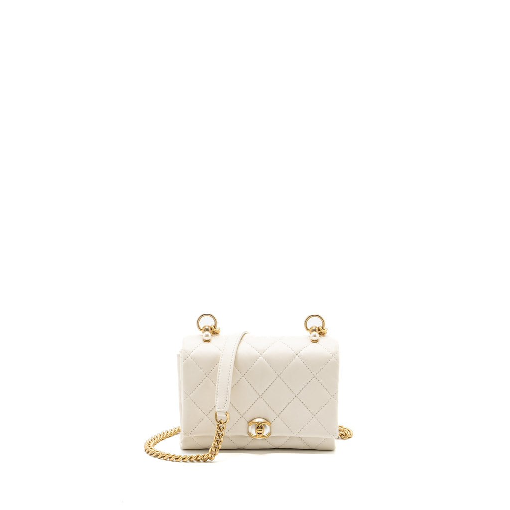 chanel-quilted-mini-flap-bag-lambskin-white-ghw