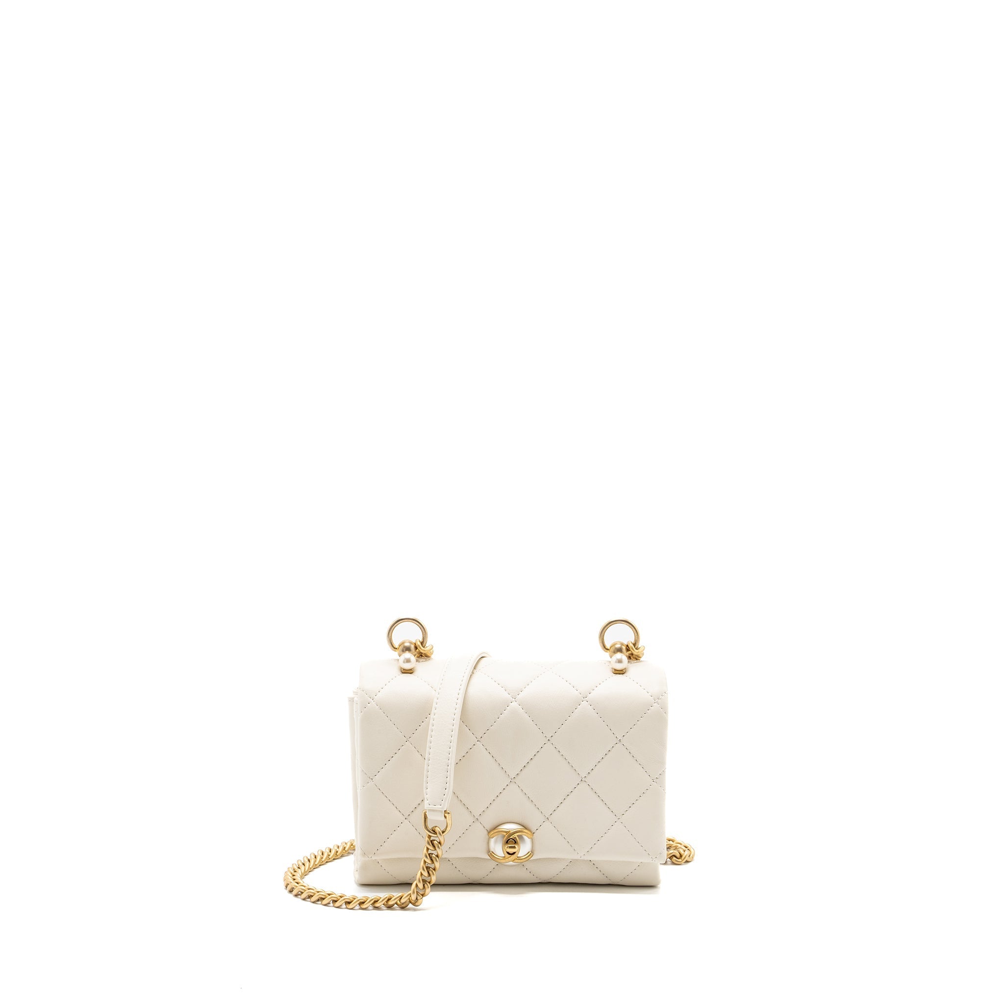 chanel-quilted-mini-flap-bag-lambskin-white-ghw