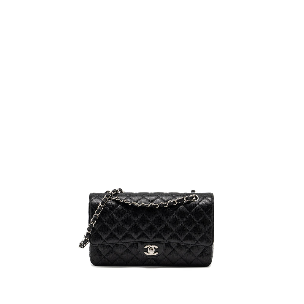 chanel-medium-classic-double-flap-bag-caviar-black-shw-3