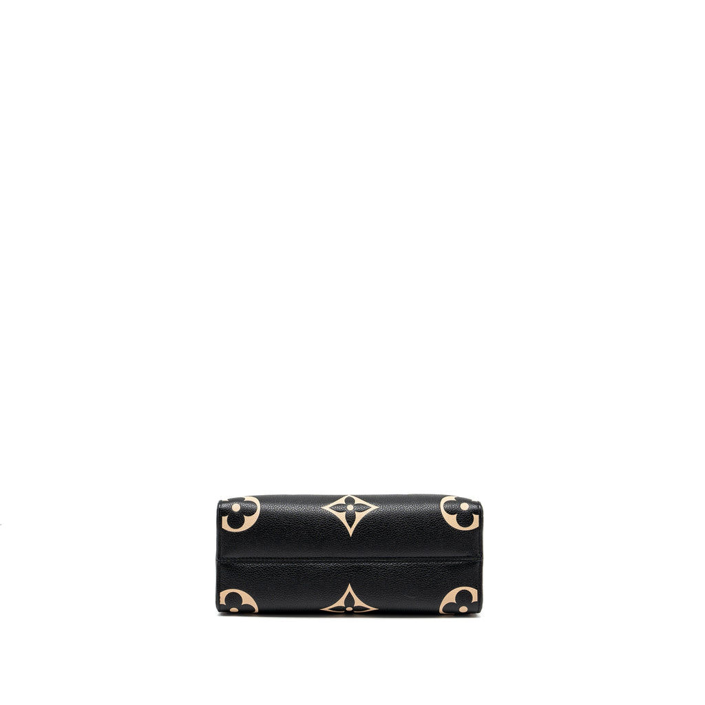 louis-vuitton-onthego-pm-bicolour-monogram-empreinte-leather-black-beige-ghw