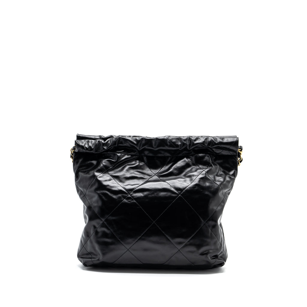 chanel-small-22-bag-gold-letter-shiny-calfskin-black-brushed-ghwmicrochip