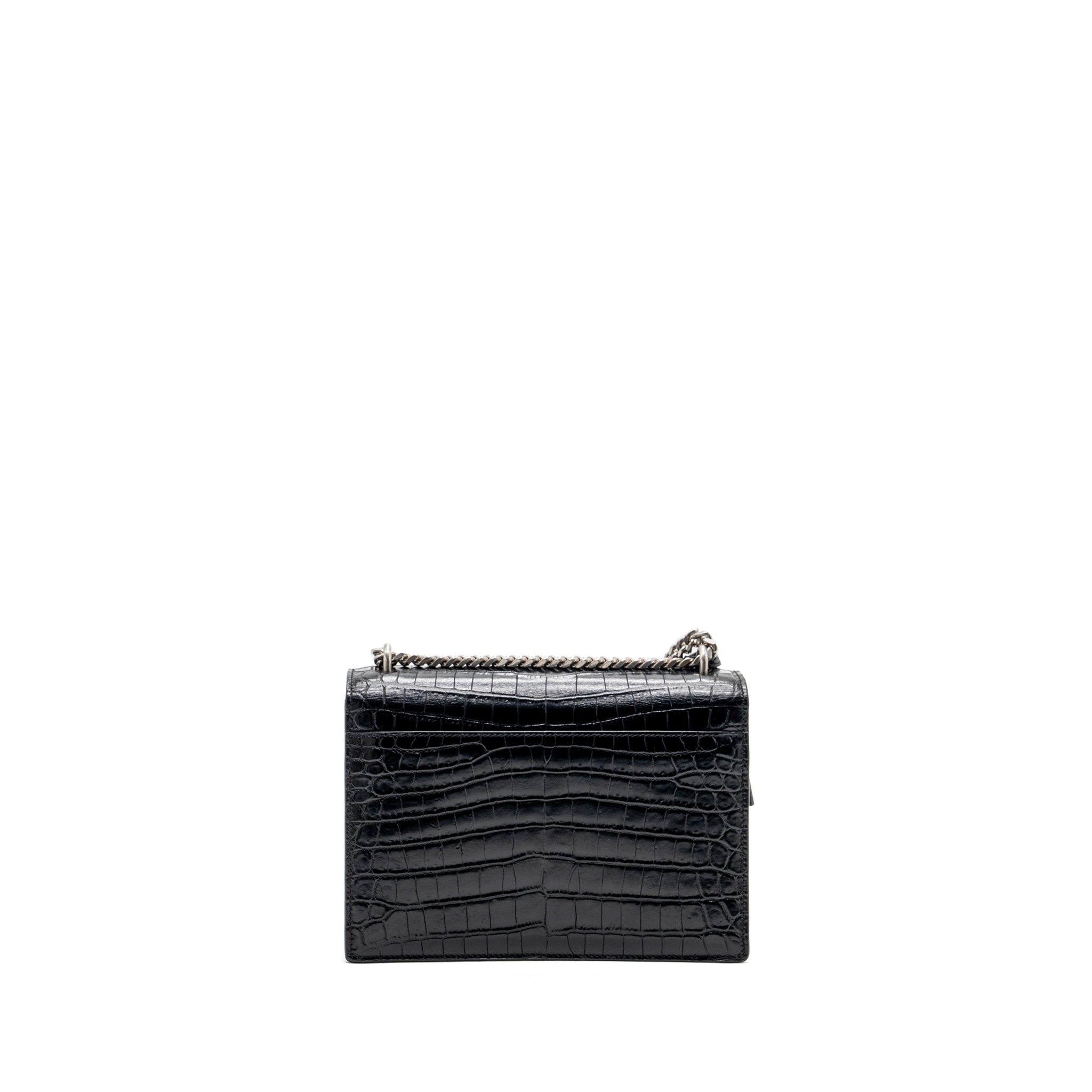 saint-laurent-sunset-bag-crocodile-embossed-black-shw