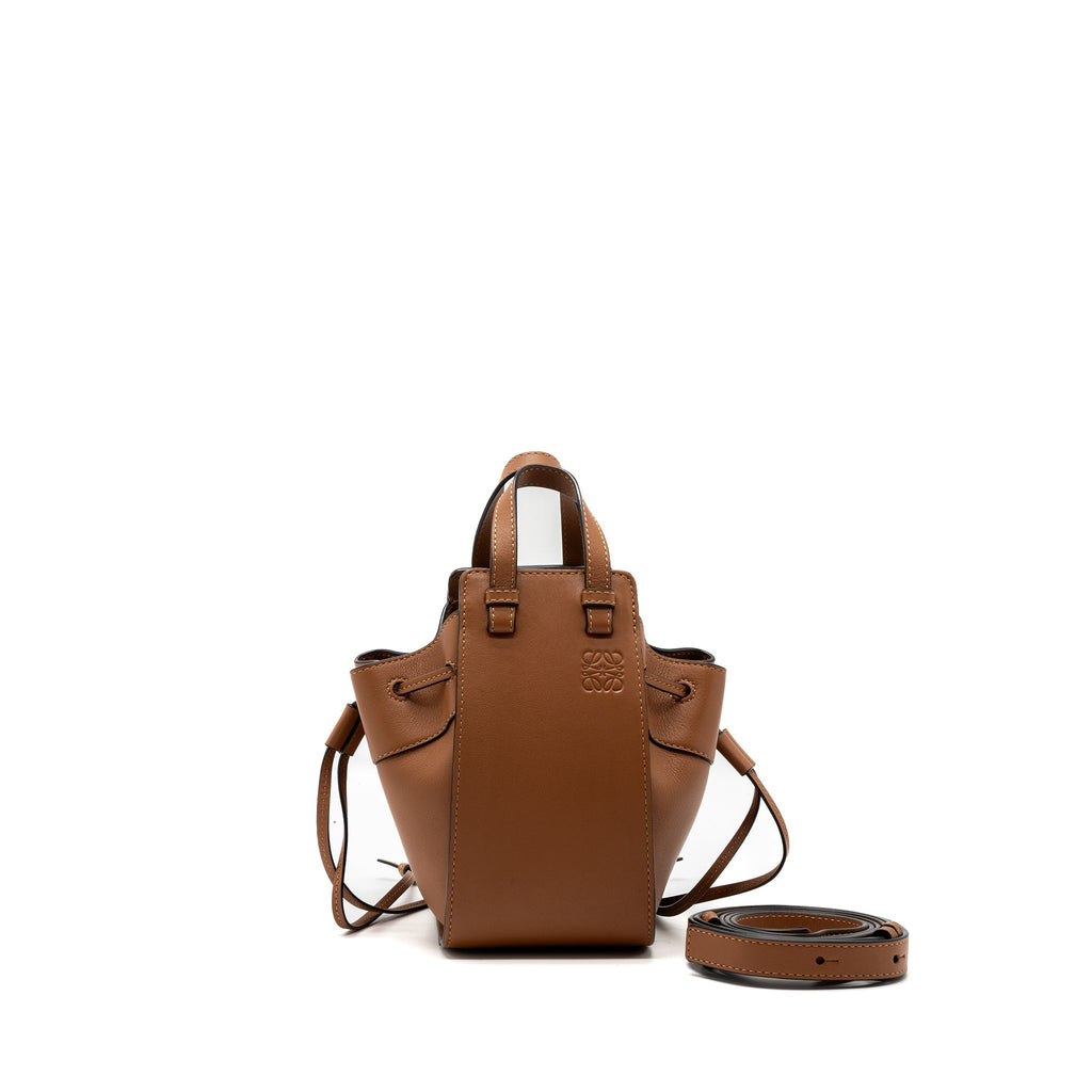 loewe-mini-hammock-drawstring-calfskin-tan-shw