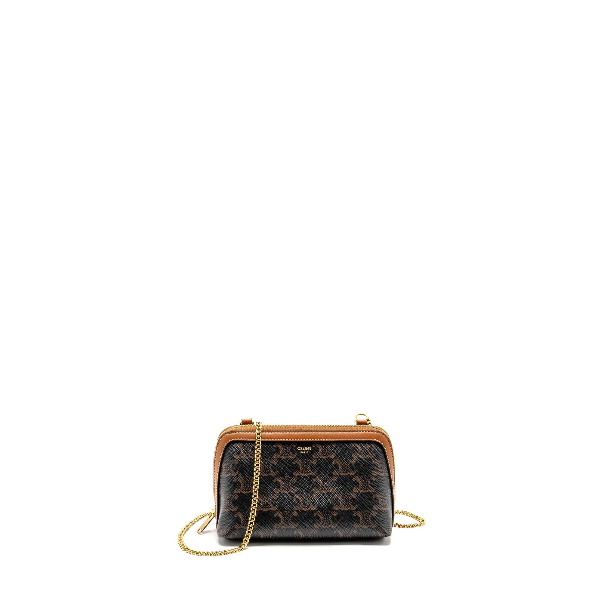 celine-clutch-with-chain-in-triomphe-canvas-lambskin-tan-ghw