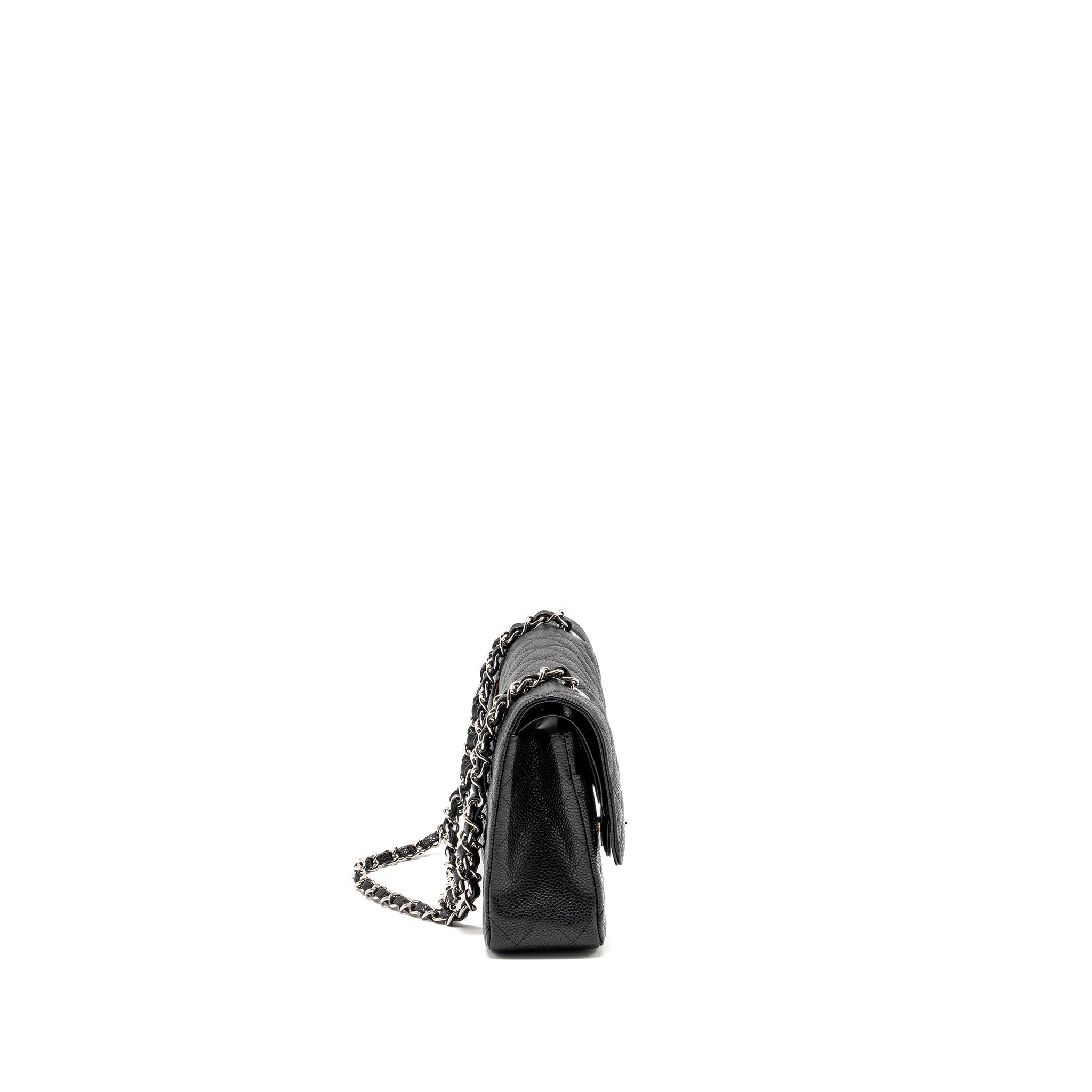 chanel-medium-classic-double-flap-bag-caviar-black-shw-copy