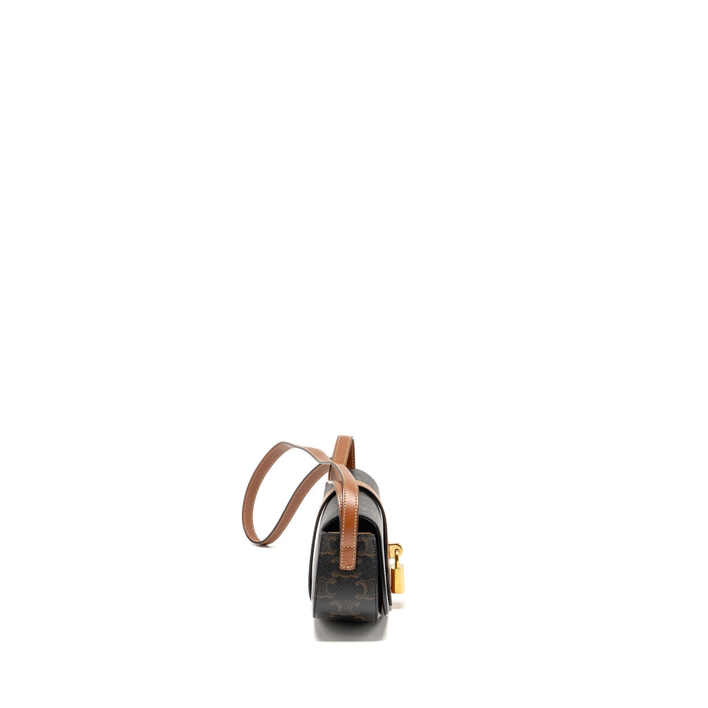 celine-clutch-on-strap-tabou-triomphe-canvas-calfskin-tan-ghw-1